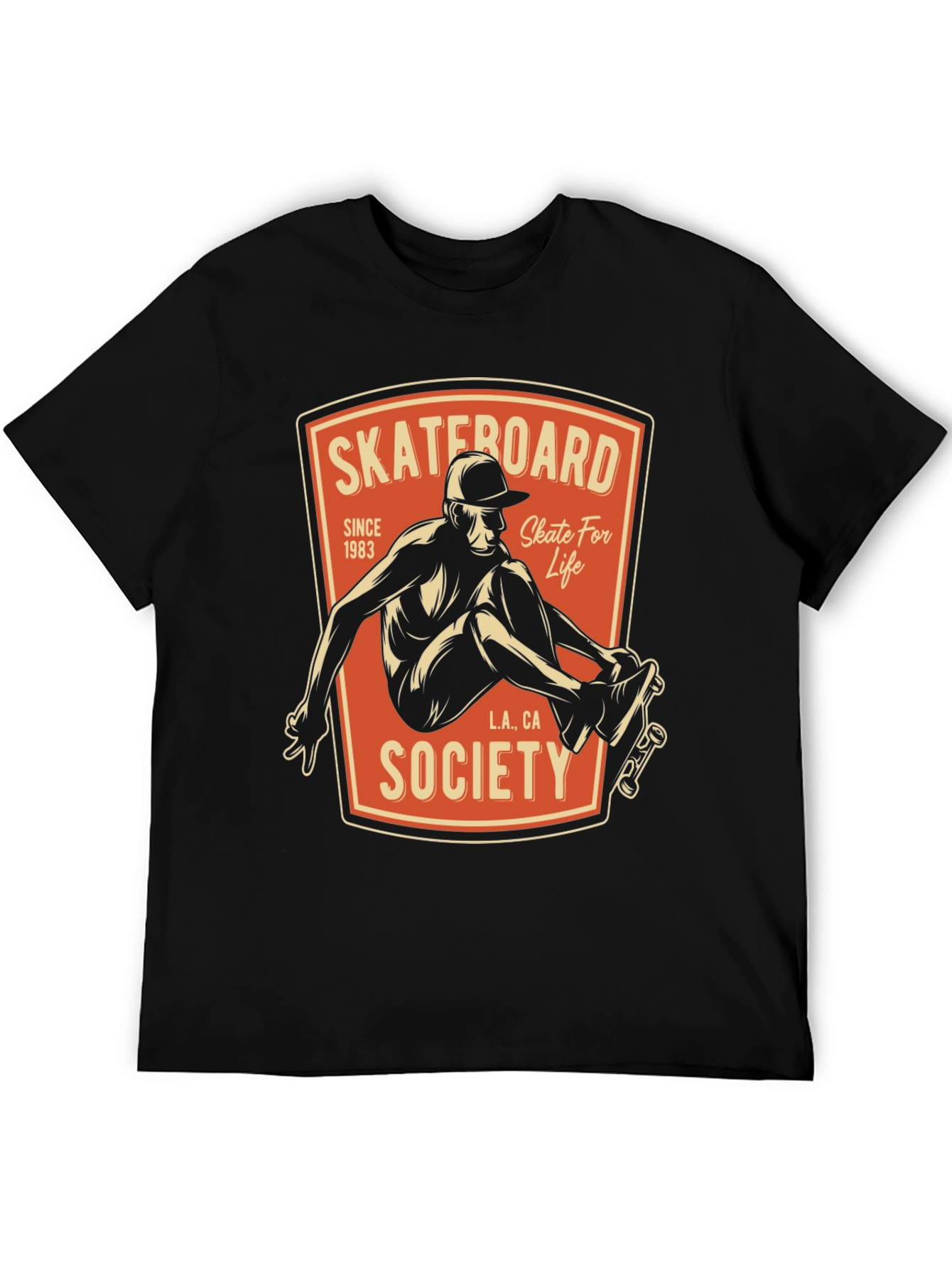 Skateboard Society T-Shirt - Skate For Life Graphic Tee