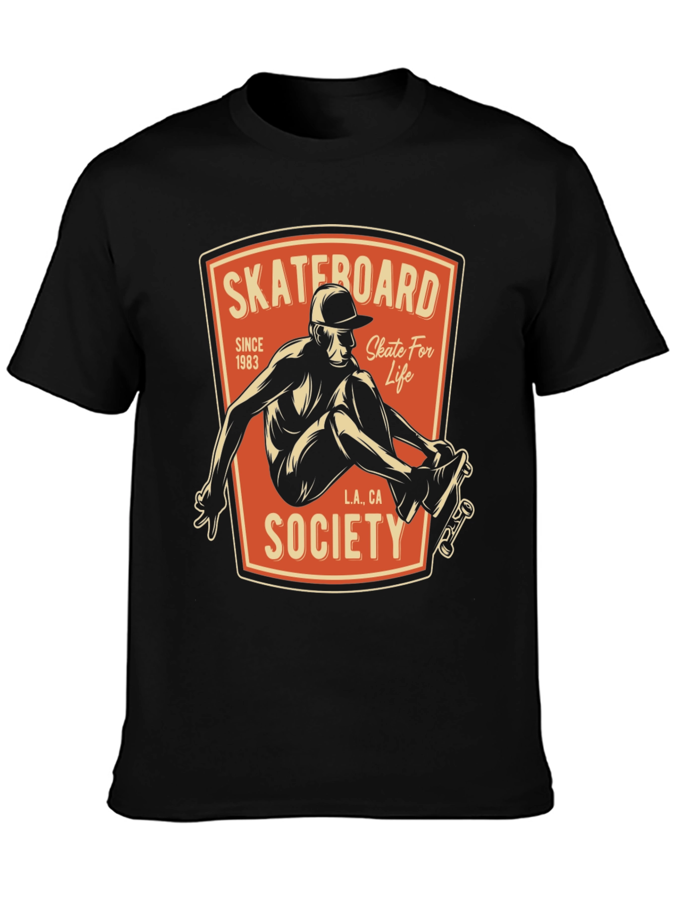 Skateboard Society T-Shirt - Skate For Life Graphic Tee