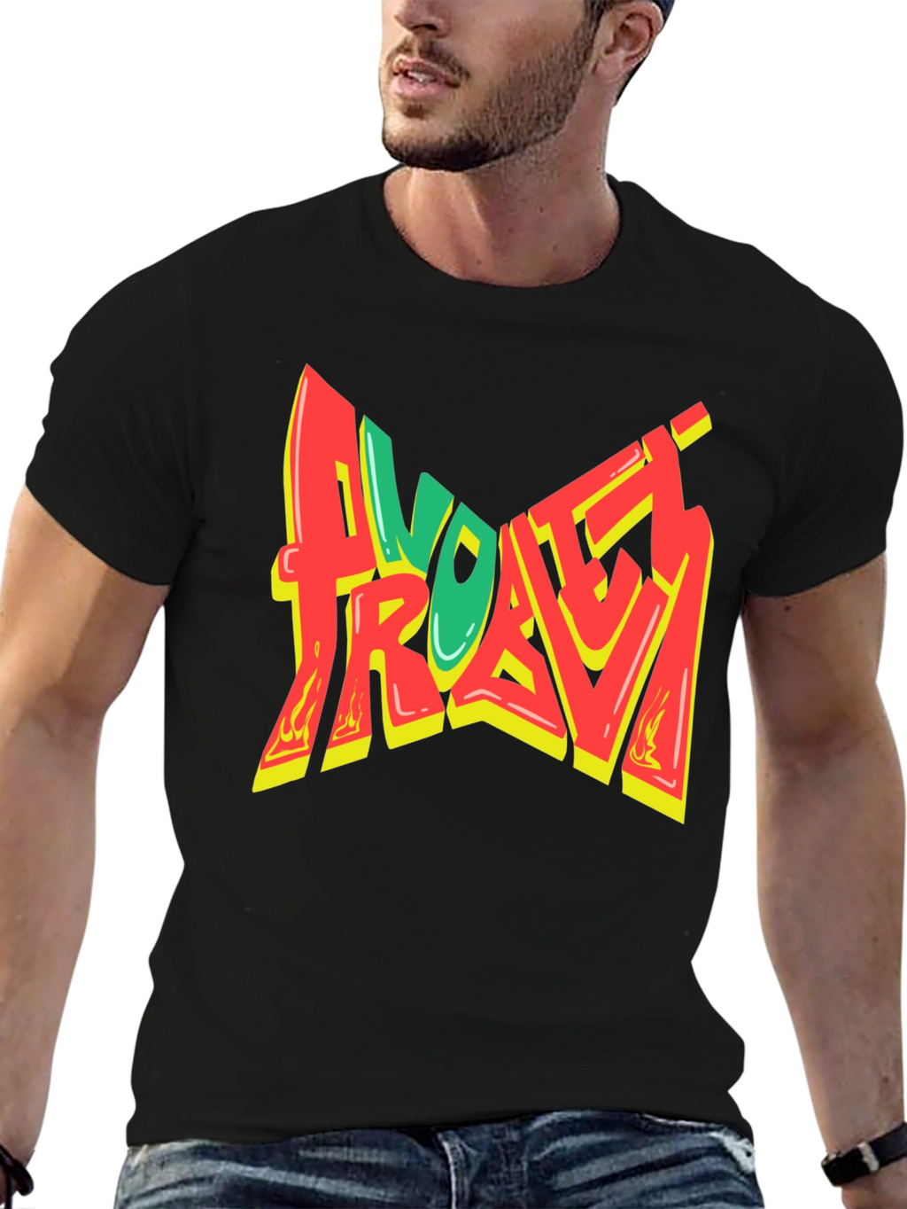 Avotech Travis T-Shirt - Graphic Print Soft Cotton Tee