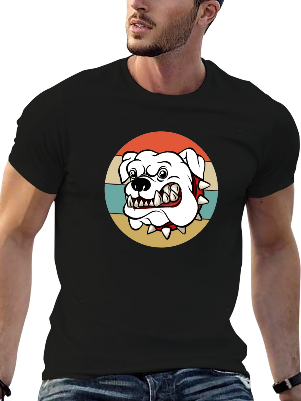 Cool Bulldog Graphic Tee