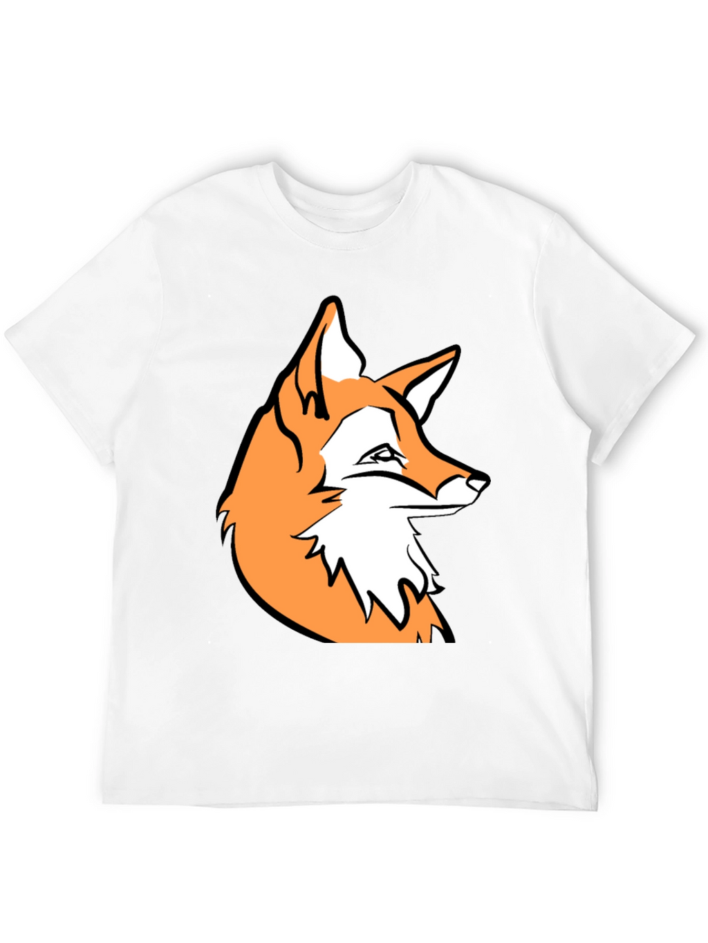 Fox Graphic Black T-Shirt - Stylish Casual Wear
