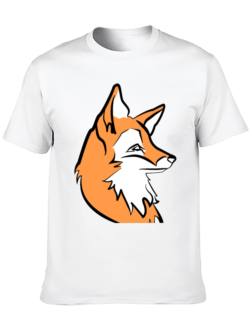Fox Graphic Black T-Shirt - Stylish Casual Wear