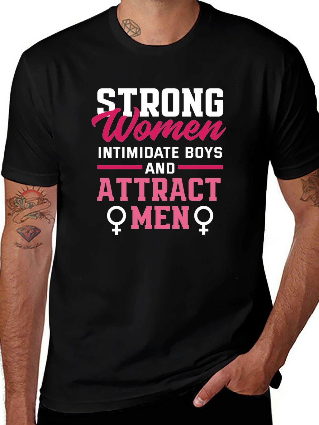 Strong Women Attract Men Graphic Tee