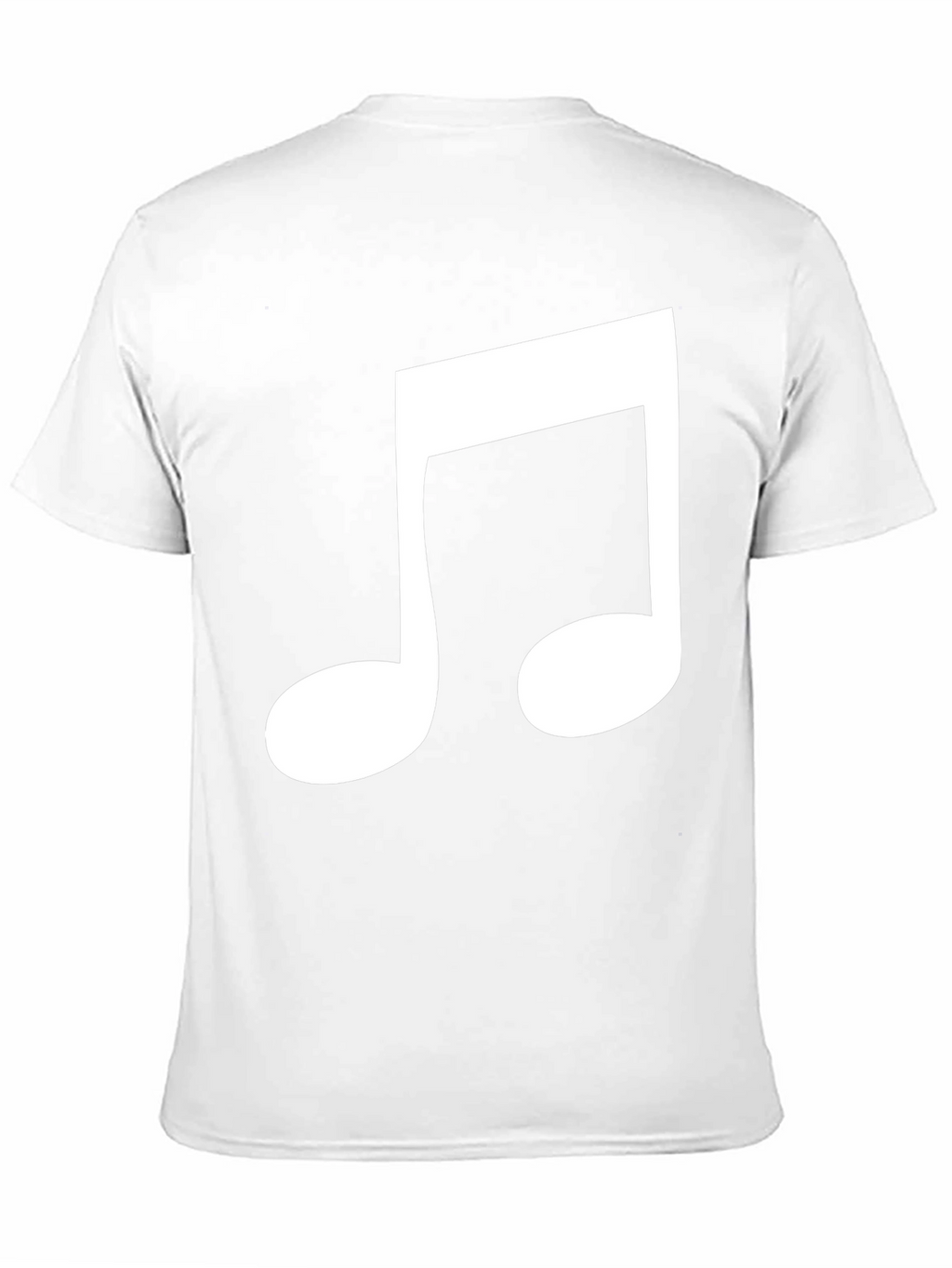 Musical Note Graphic Tee - Black Cotton Comfort