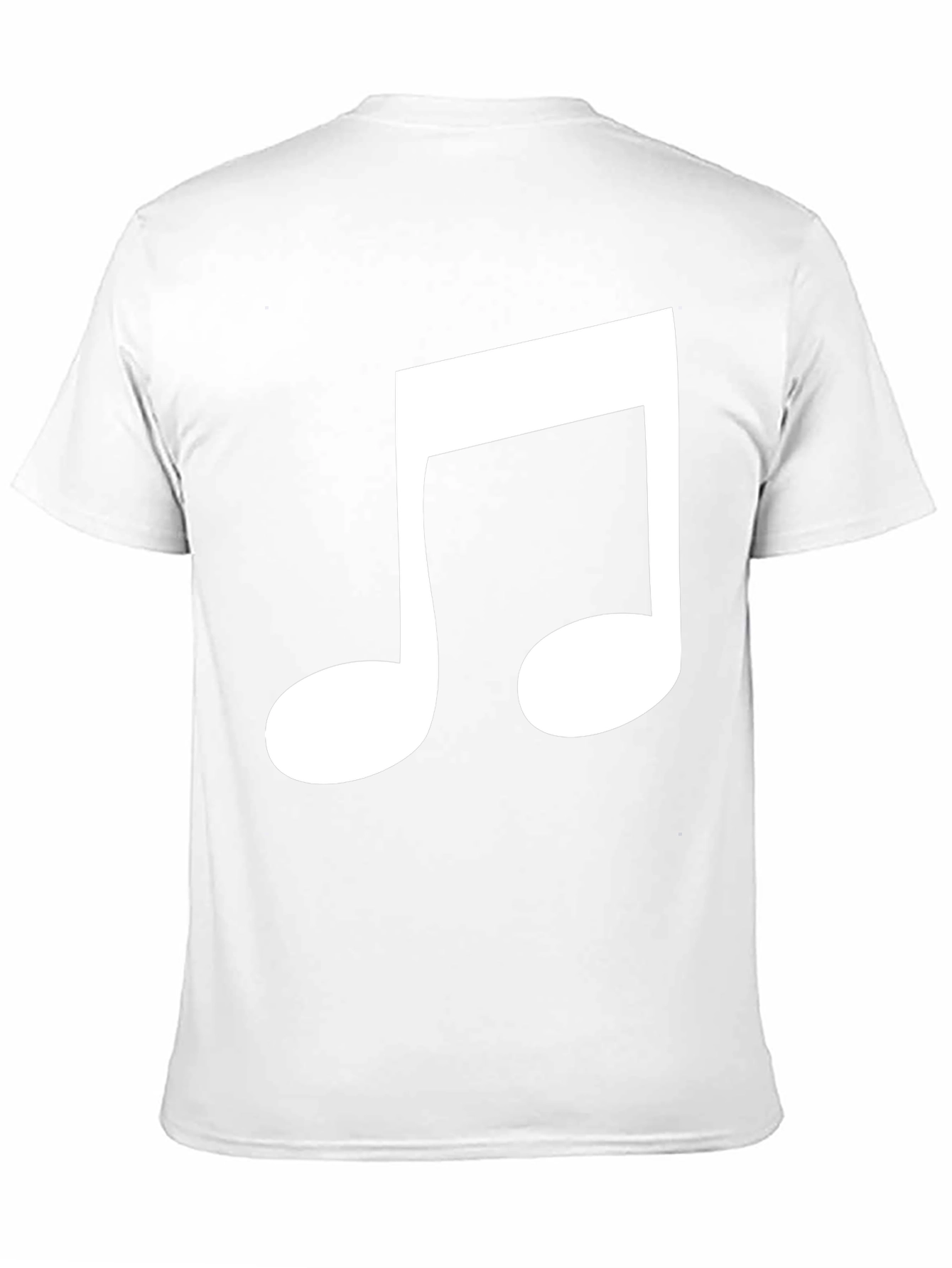 Musical Note Graphic Tee - Black Cotton Comfort