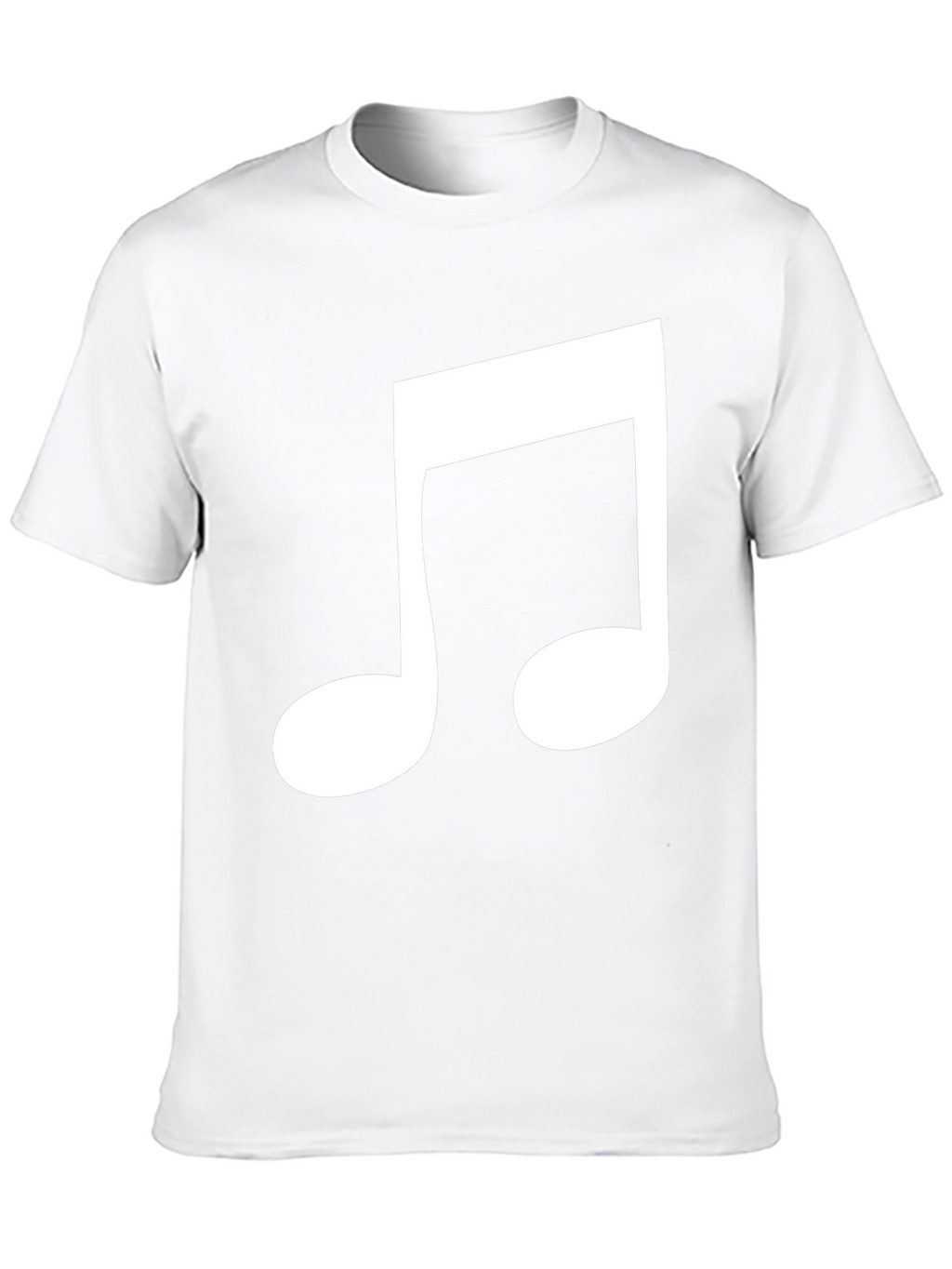 Musical Note Graphic Tee - Black Cotton Comfort