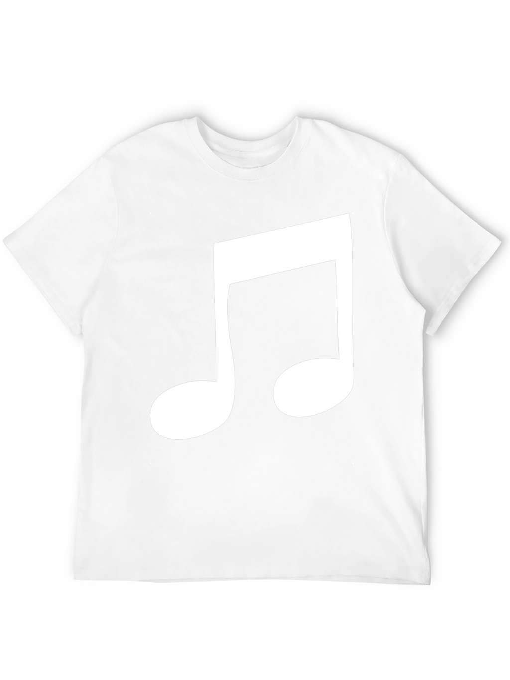 Musical Note Graphic Tee - Black Cotton Comfort