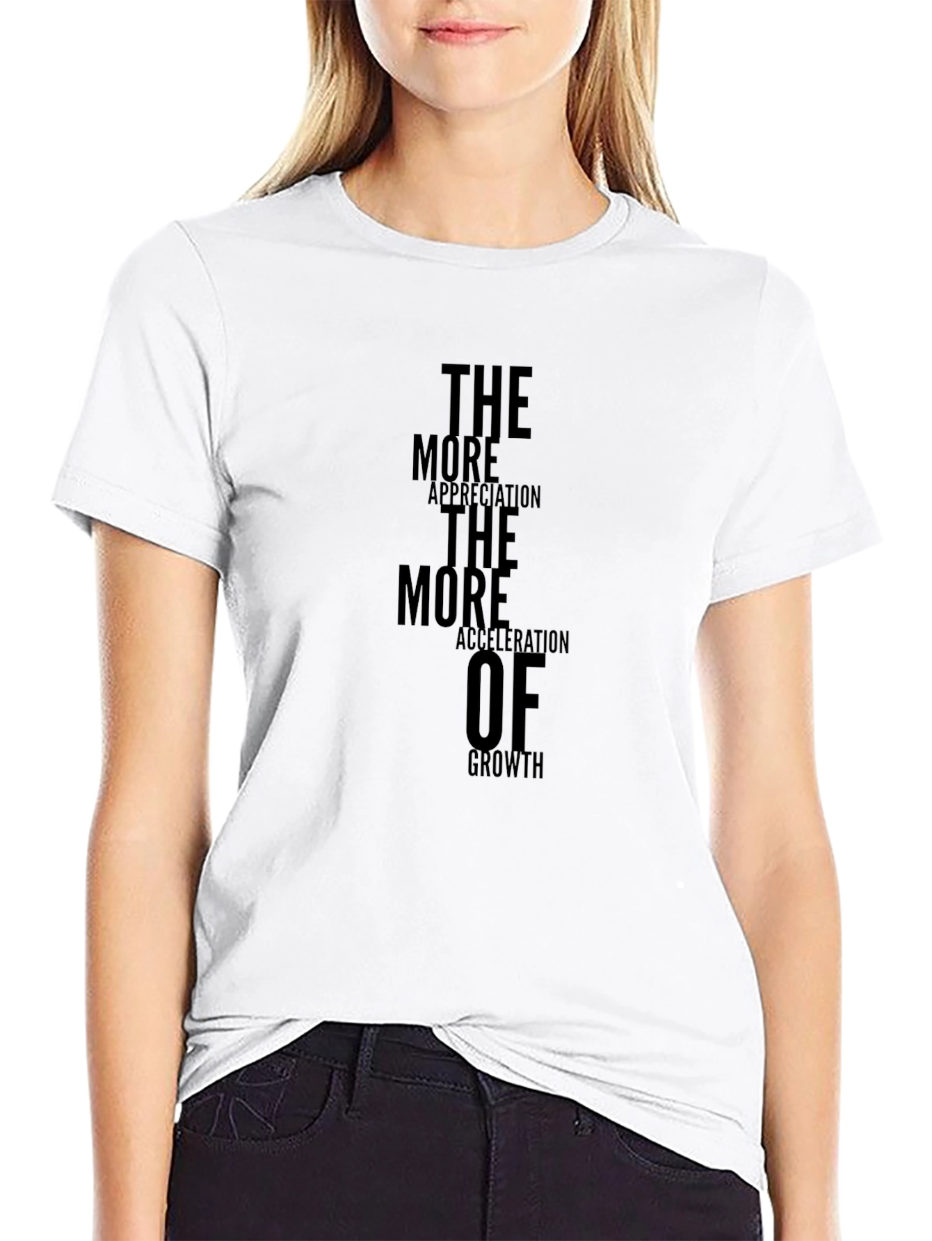 Motivational Growth T-Shirt - Appreciation & Acceleration