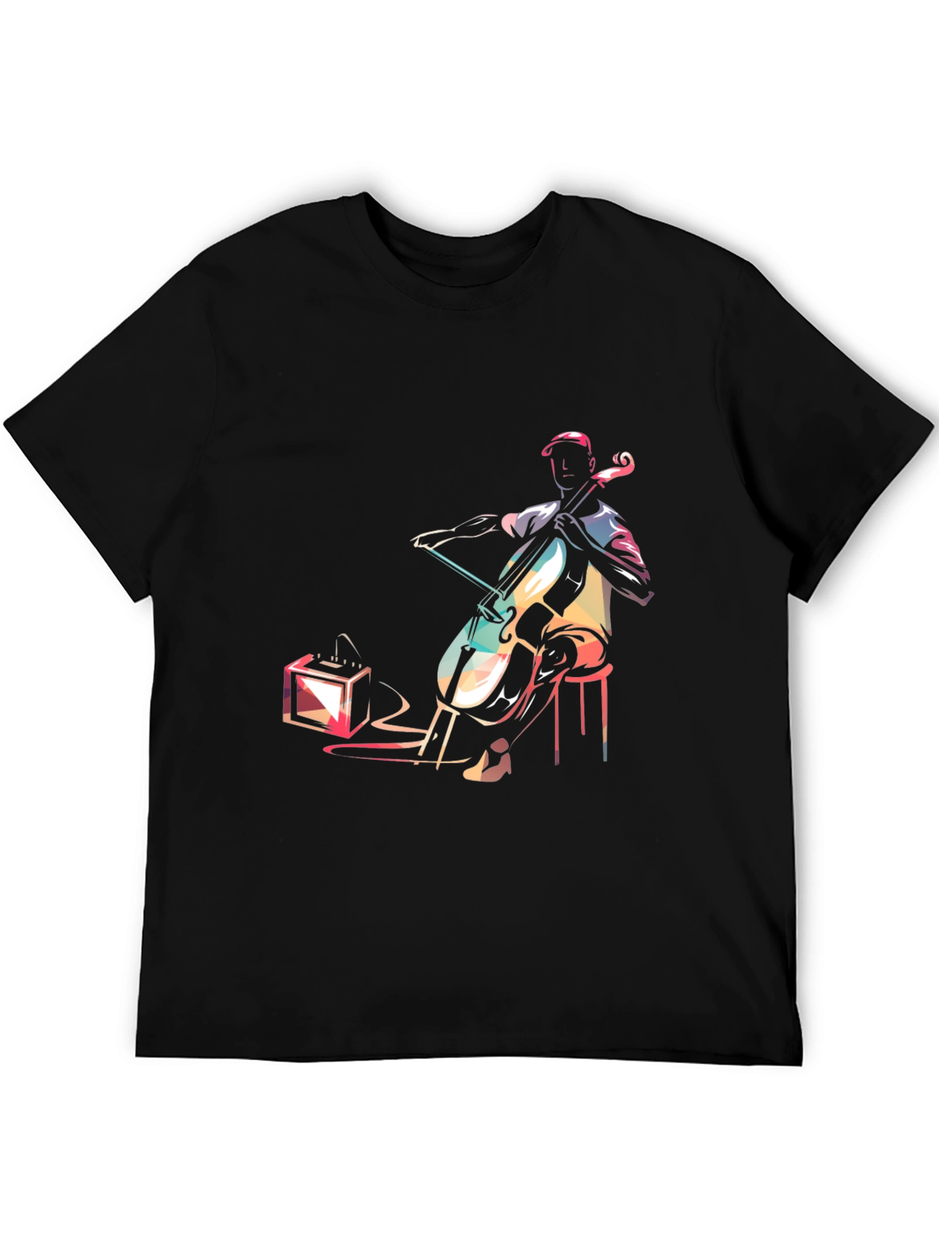 Musician Graphic Tee - Cello Player Design