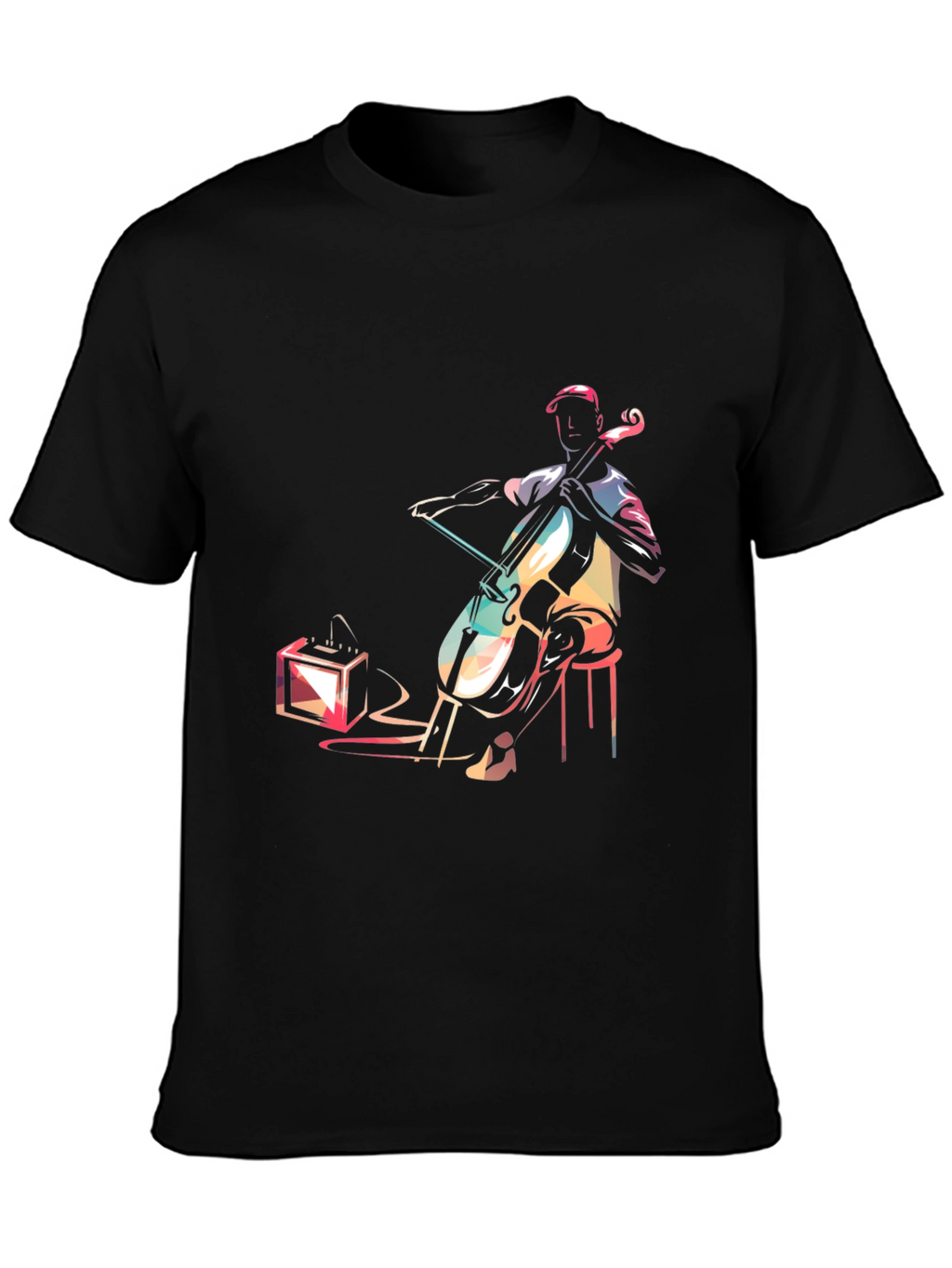 Musician Graphic Tee - Cello Player Design