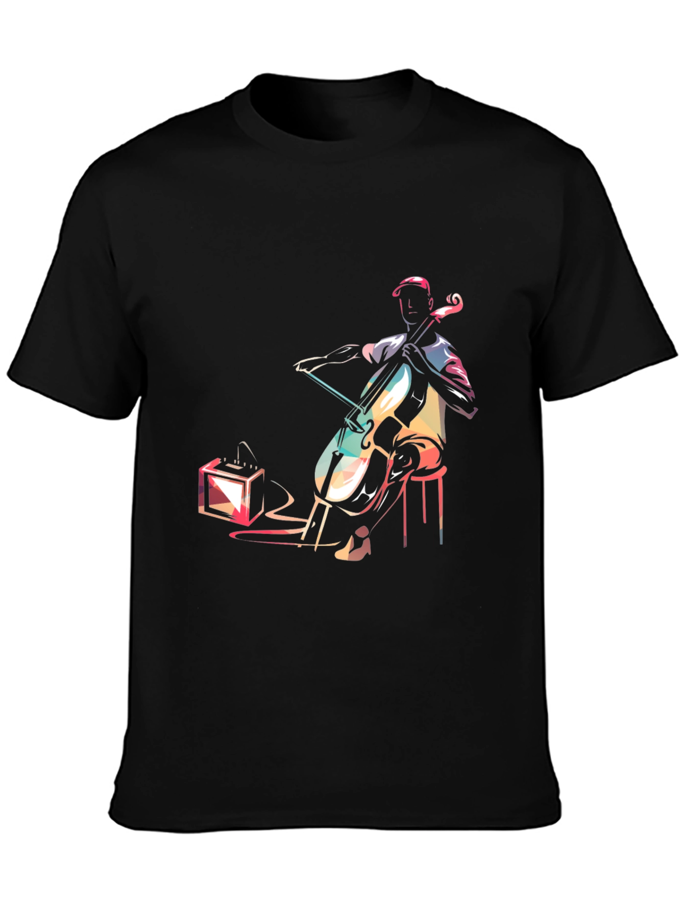 Musician Graphic Tee - Cello Player Design