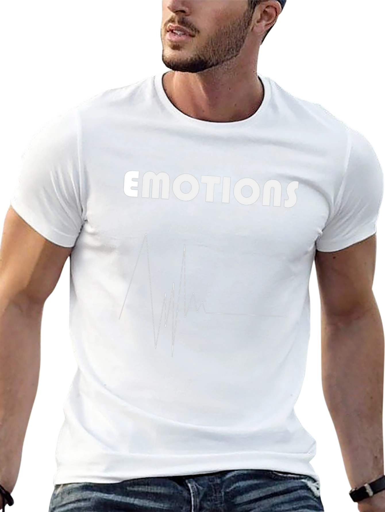 Emotions Heartbeat Graphic Tee - Express Yourself