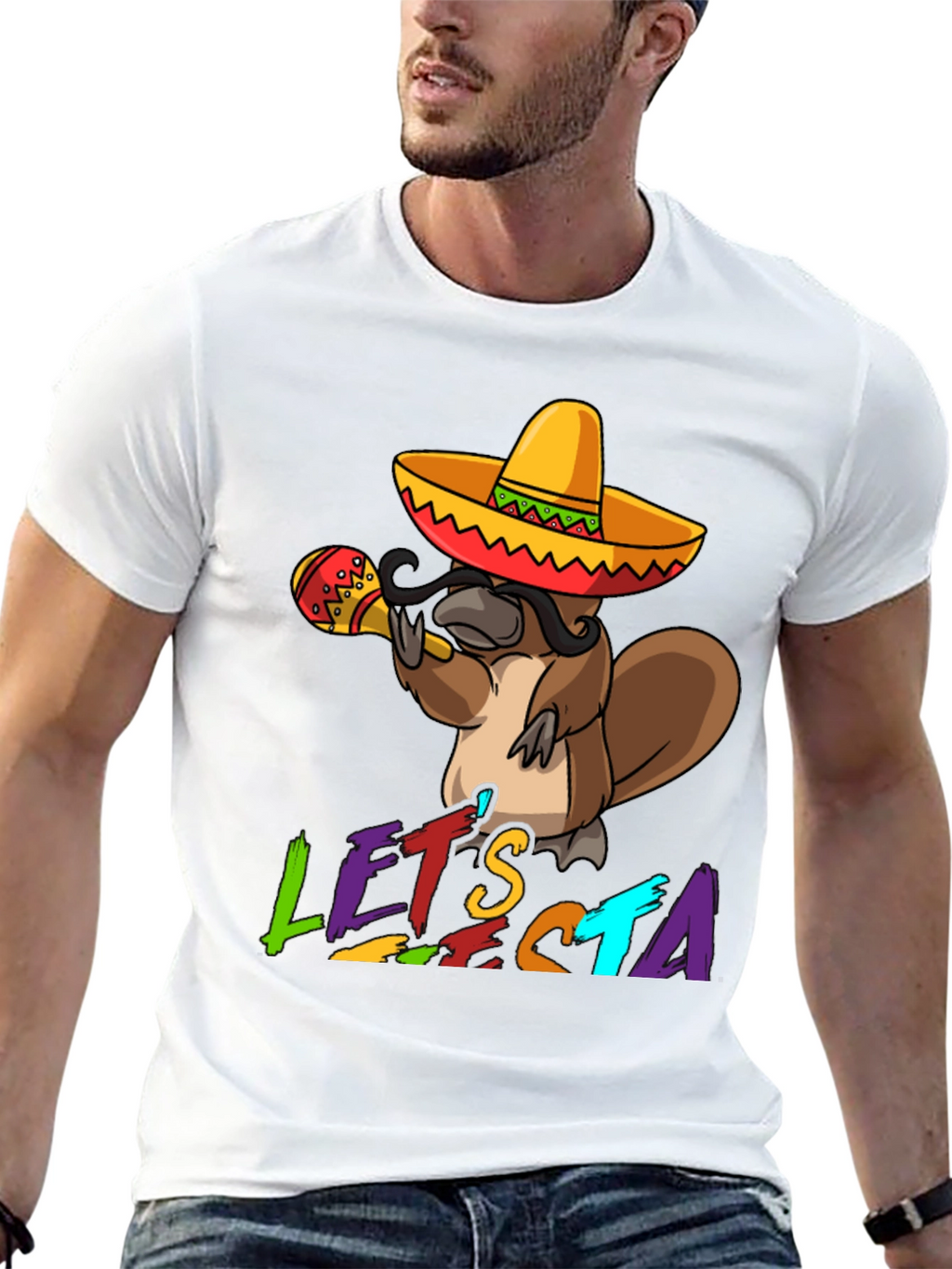 Lets Fiesta Platypus T-Shirt