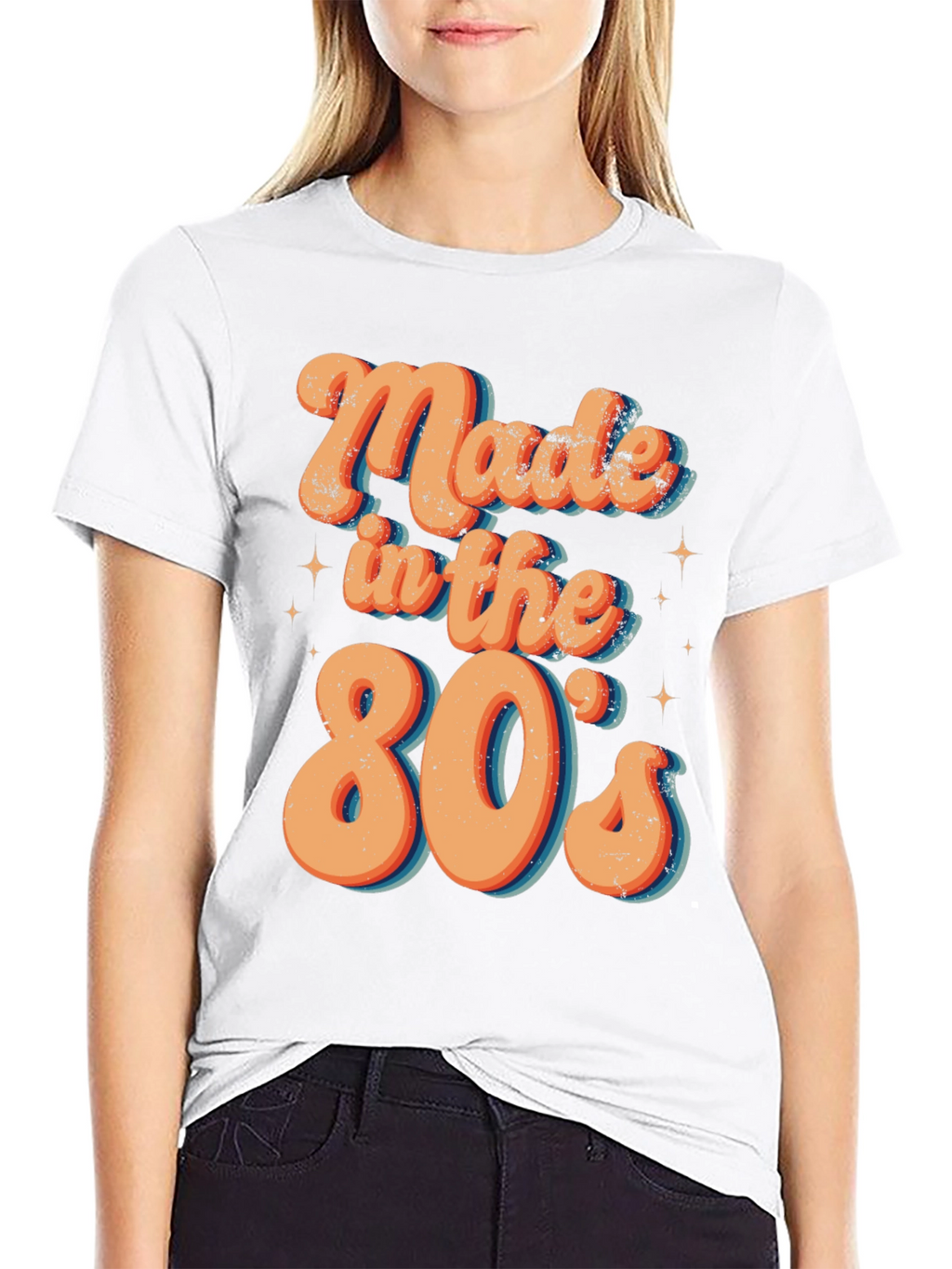 Retro Made in the 80s Black Graphic T-Shirt