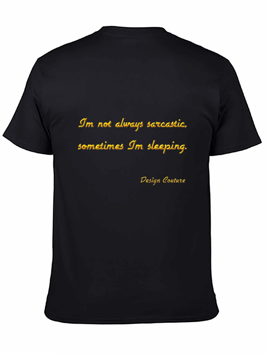Sarcastic Sleepy Black T-Shirt