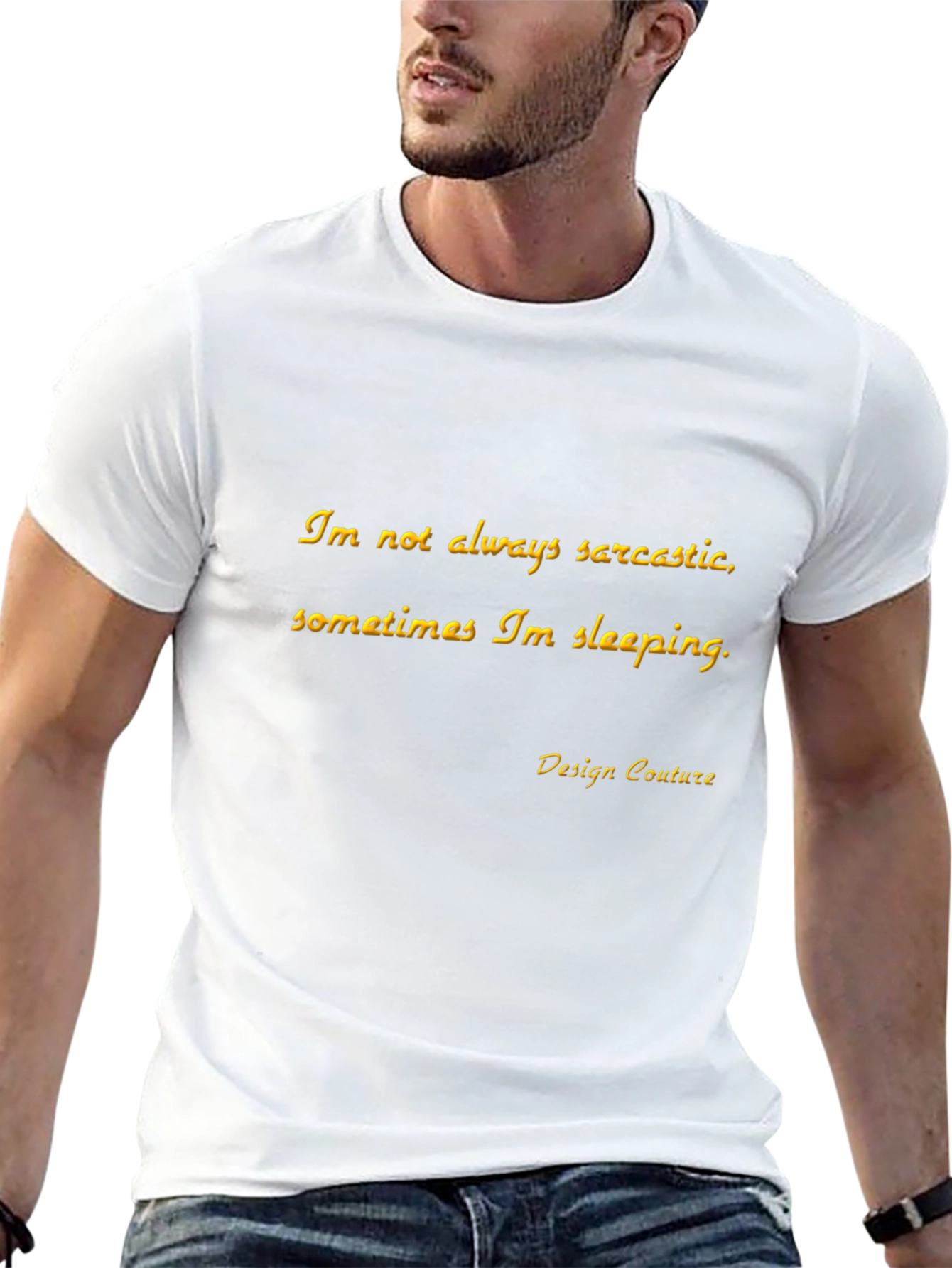 Sarcastic Sleepy Black T-Shirt