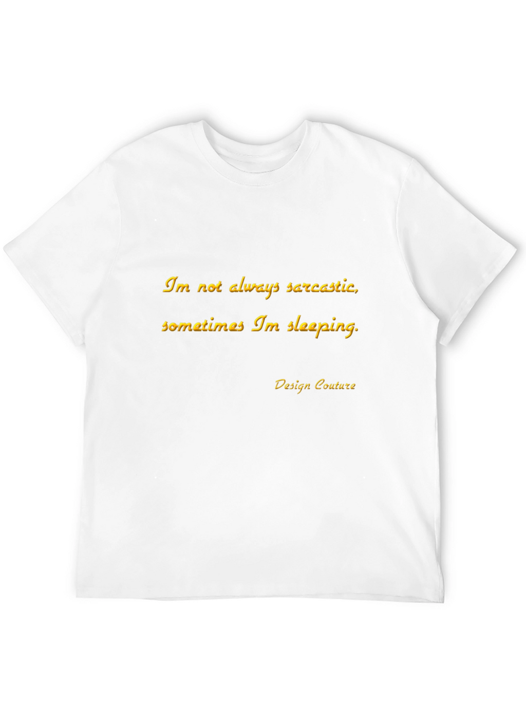 Sarcastic Sleepy Black T-Shirt