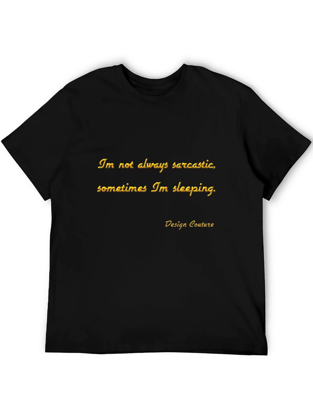 Sarcastic Sleepy Black T-Shirt