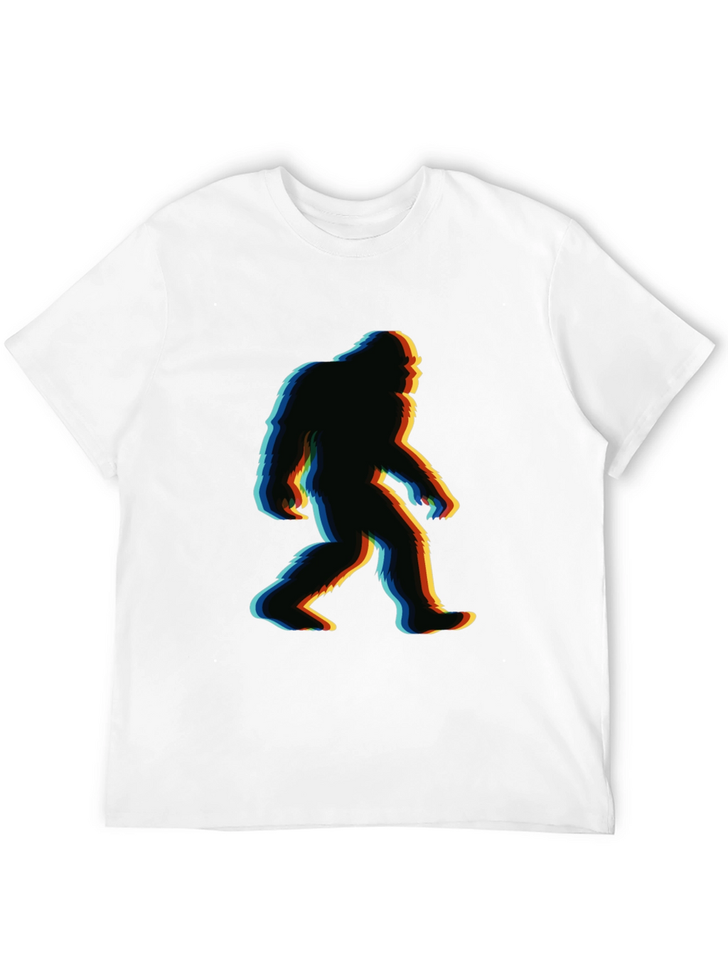 Bigfoot Glitch T-Shirt - Retro Sasquatch Tee
