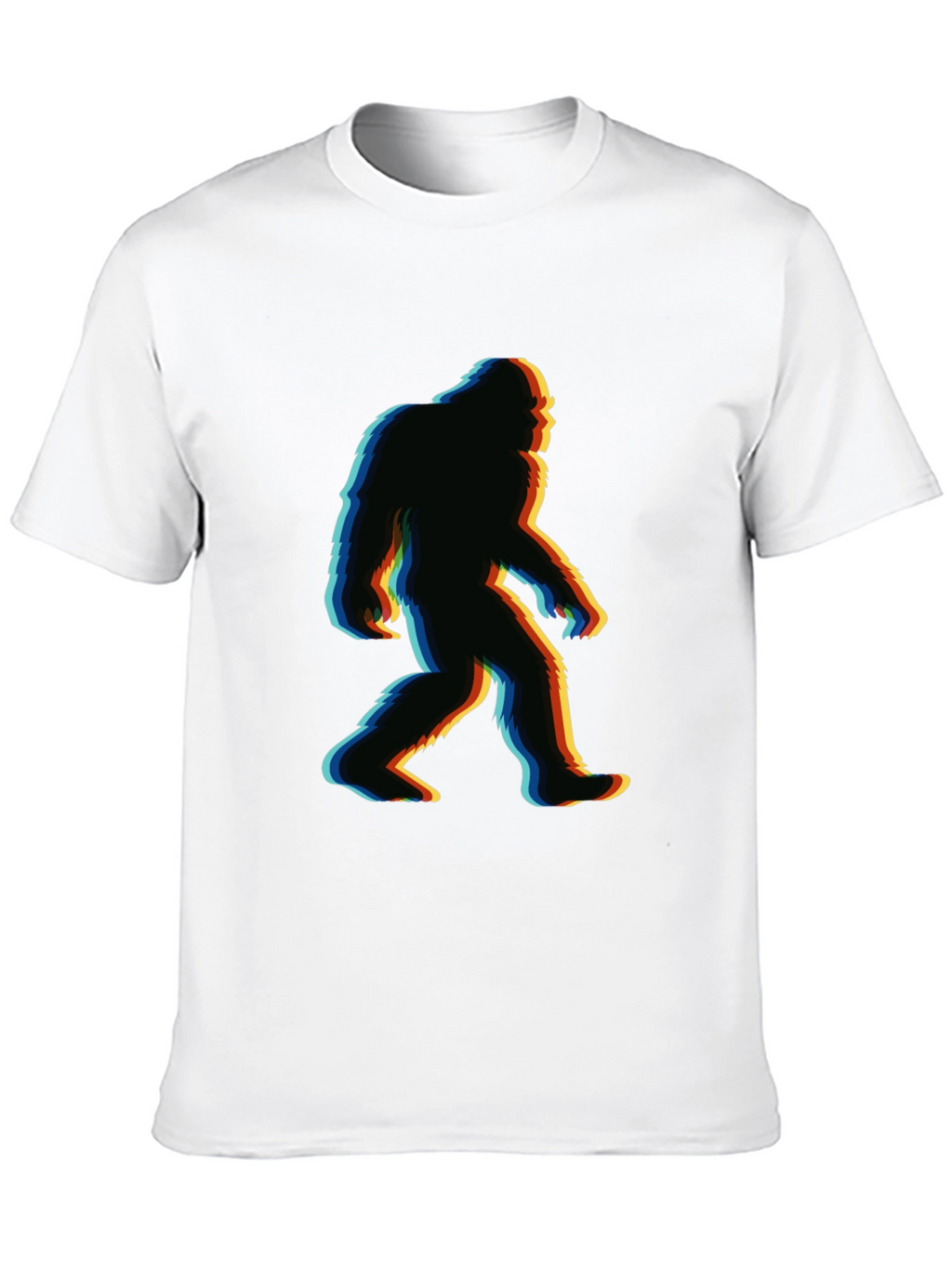 Bigfoot Glitch T-Shirt - Retro Sasquatch Tee