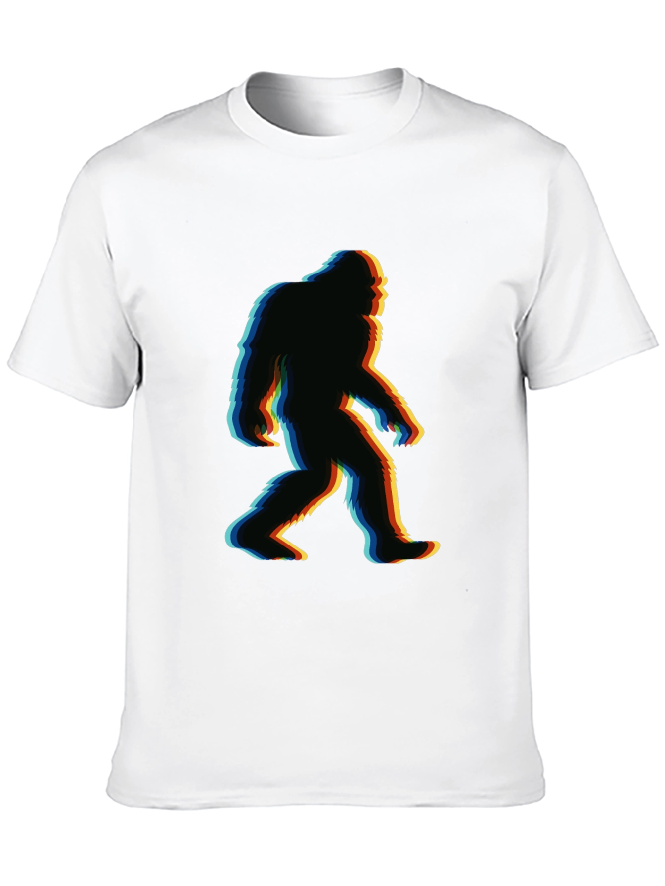 Bigfoot Glitch T-Shirt - Retro Sasquatch Tee