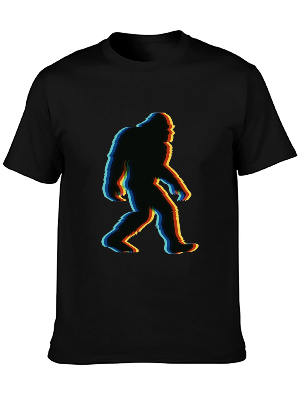 Bigfoot Glitch T-Shirt - Retro Sasquatch Tee