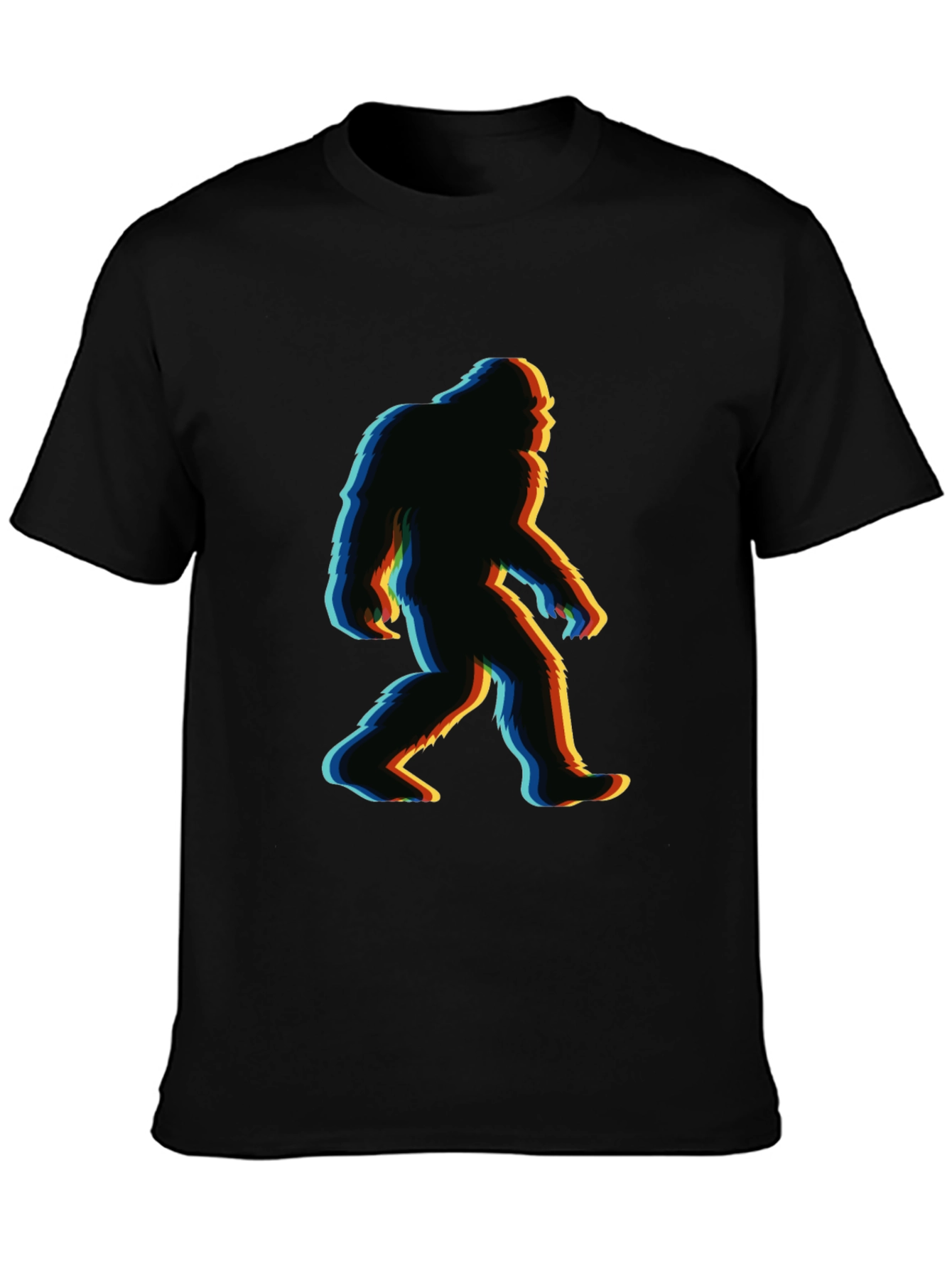 Bigfoot Glitch T-Shirt - Retro Sasquatch Tee