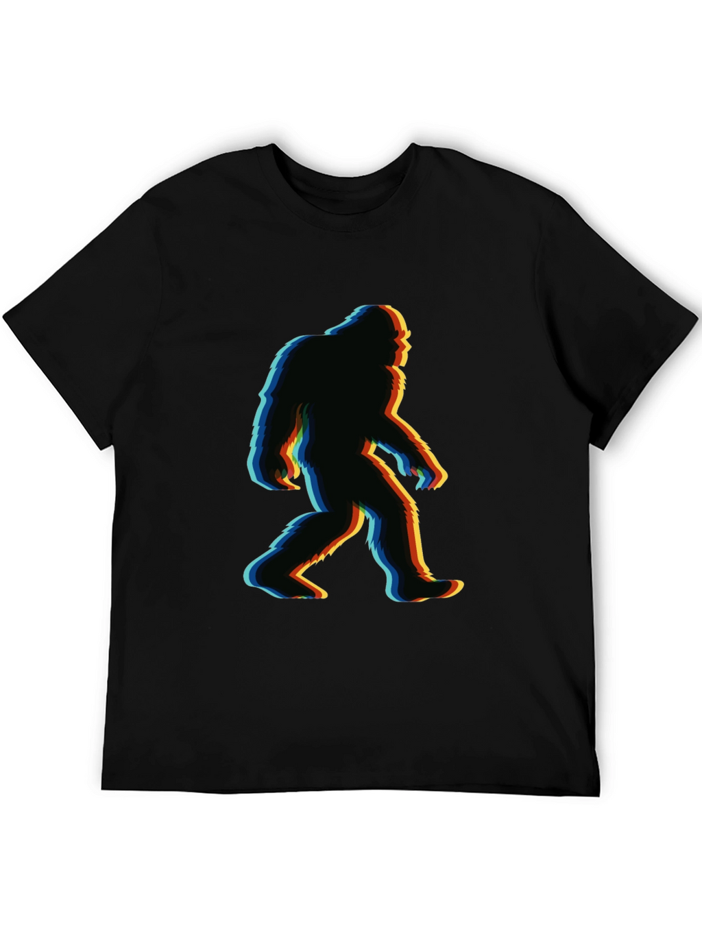 Bigfoot Glitch T-Shirt - Retro Sasquatch Tee