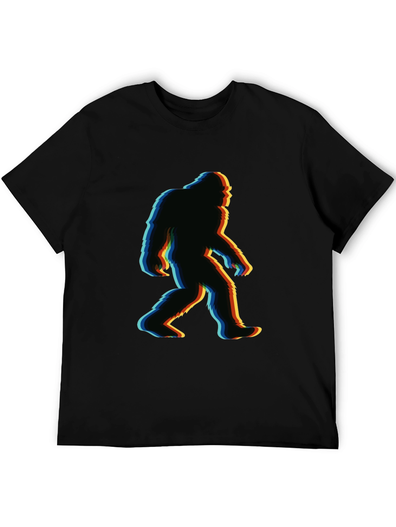 Bigfoot Glitch T-Shirt - Retro Sasquatch Tee