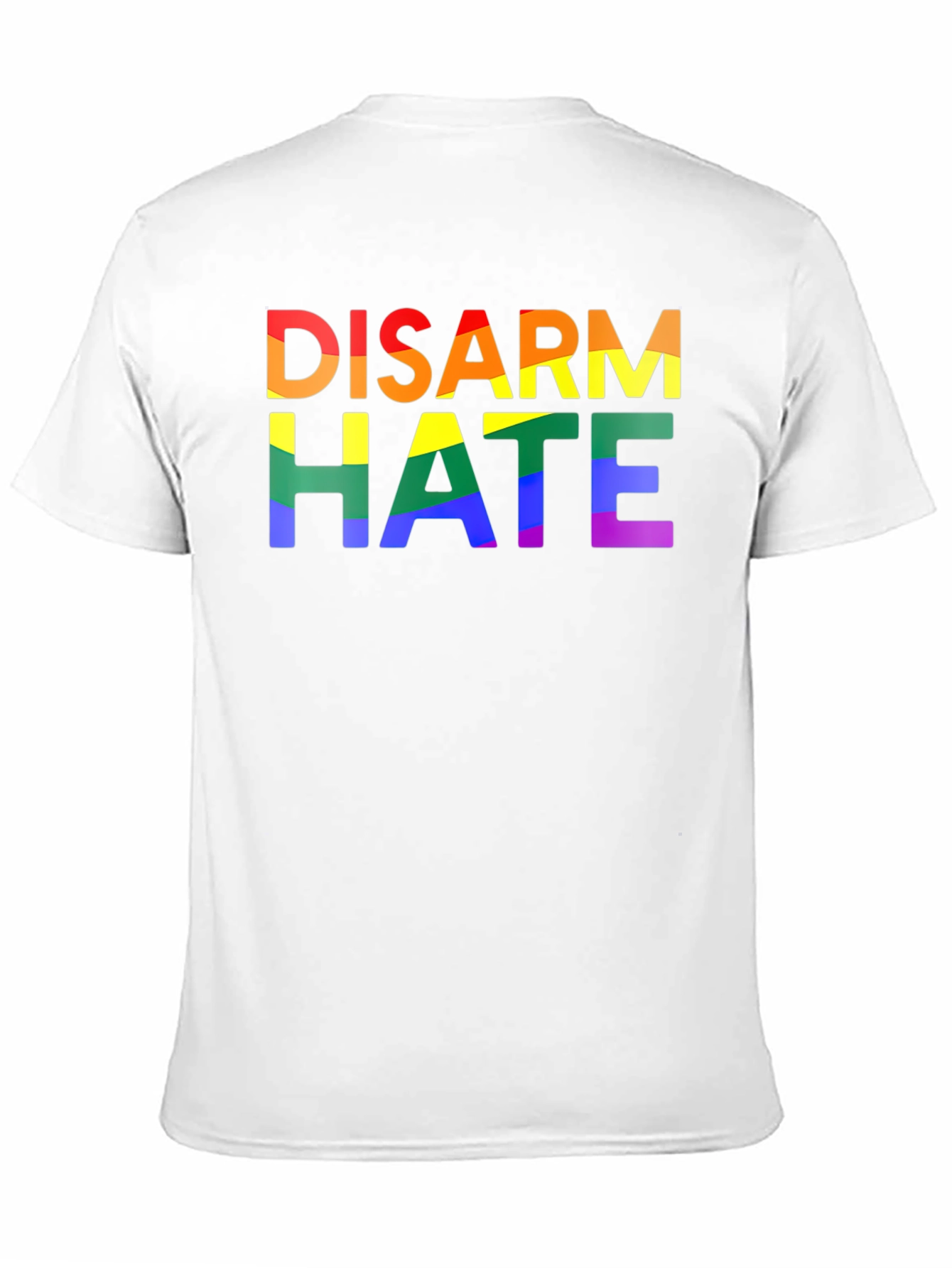 Disarm Hate Rainbow Pride Graphic Tee