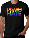 Disarm Hate Rainbow Pride Graphic Tee