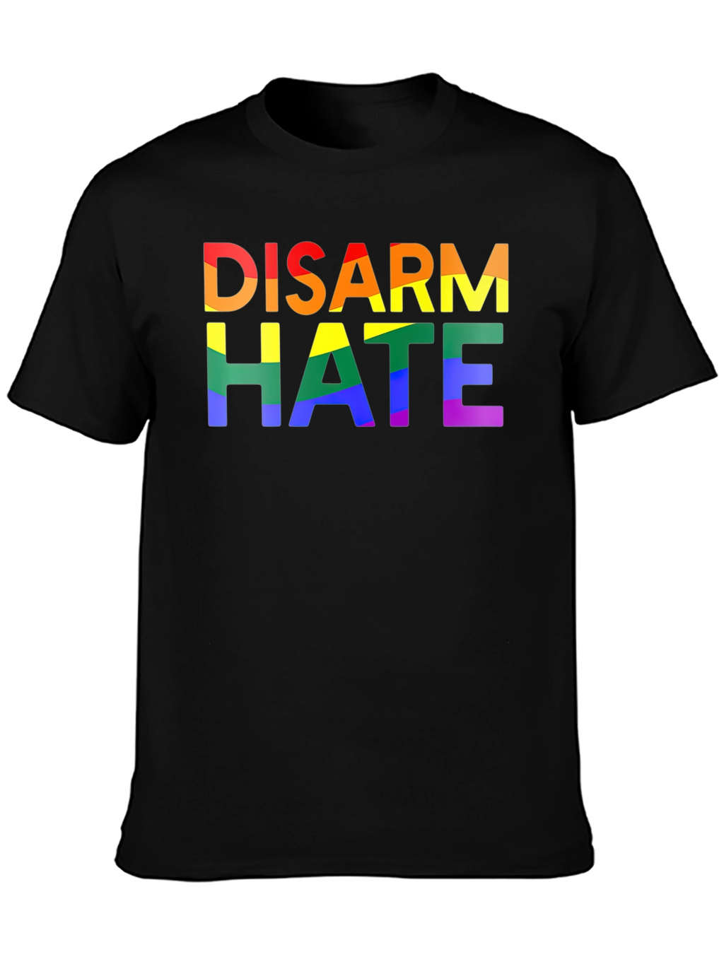 Disarm Hate Rainbow Pride Graphic Tee