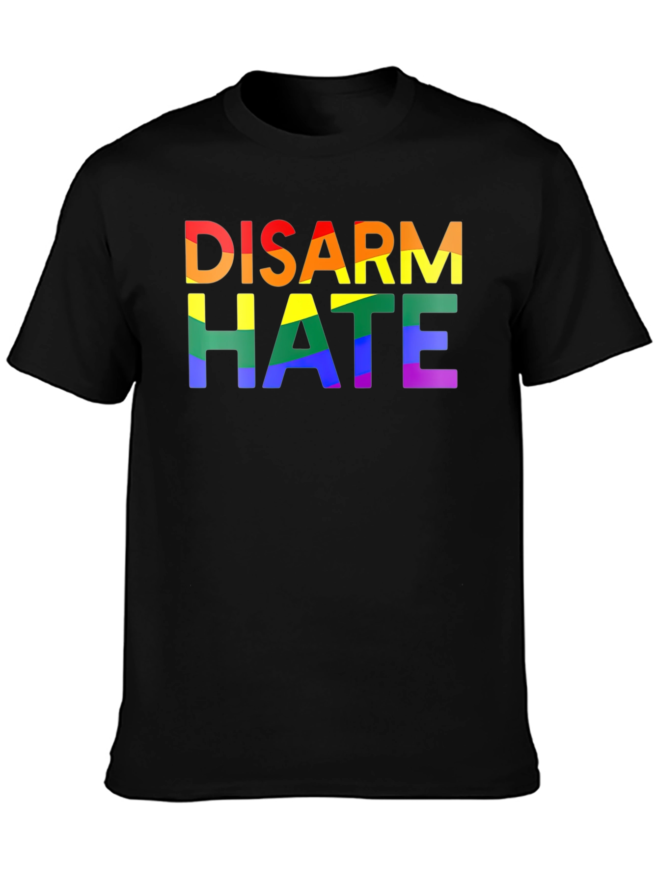 Disarm Hate Rainbow Pride Graphic Tee