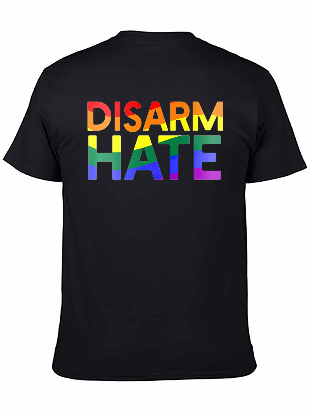 Disarm Hate Rainbow Pride Graphic Tee