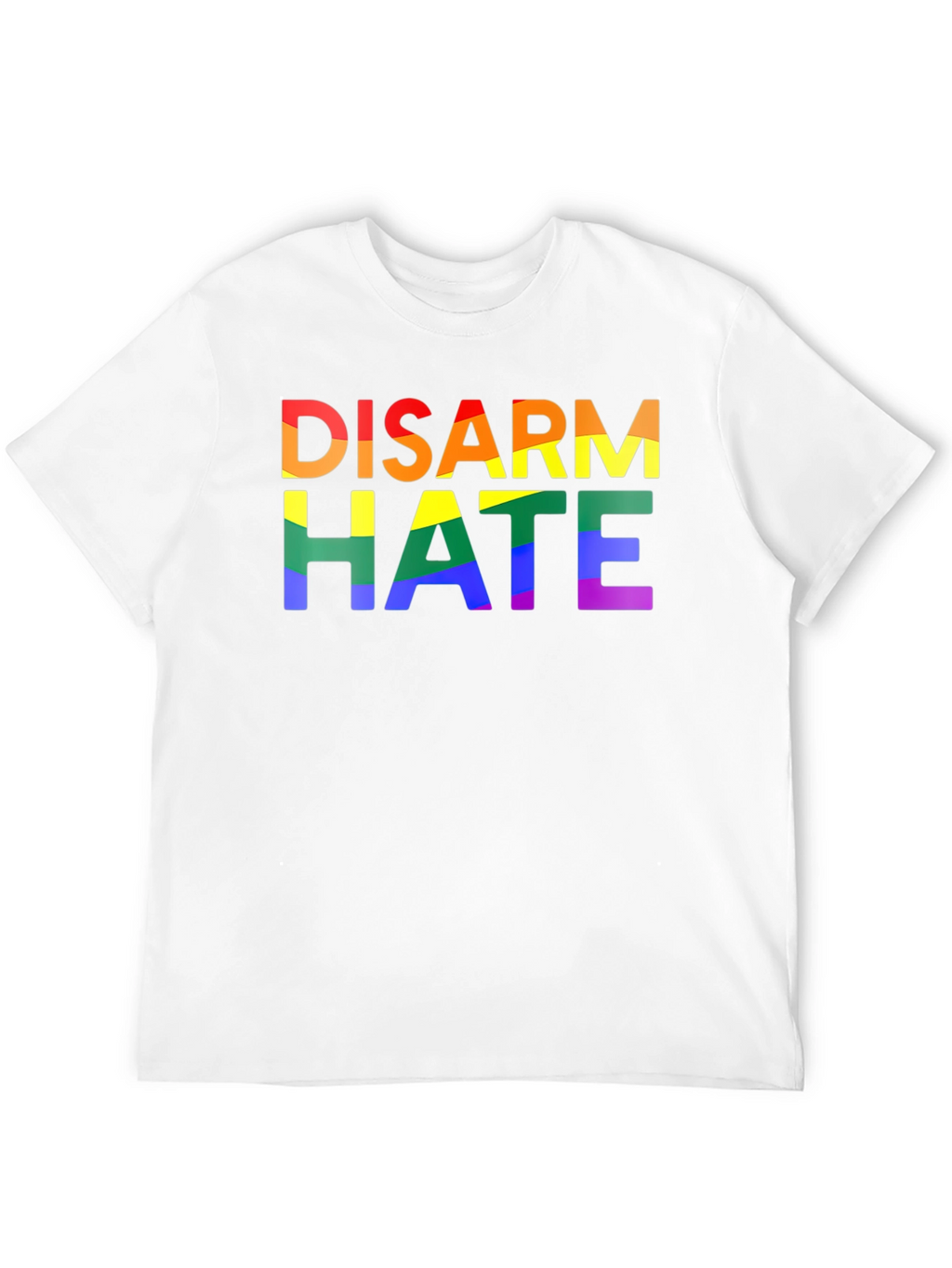 Disarm Hate Rainbow Pride Graphic Tee
