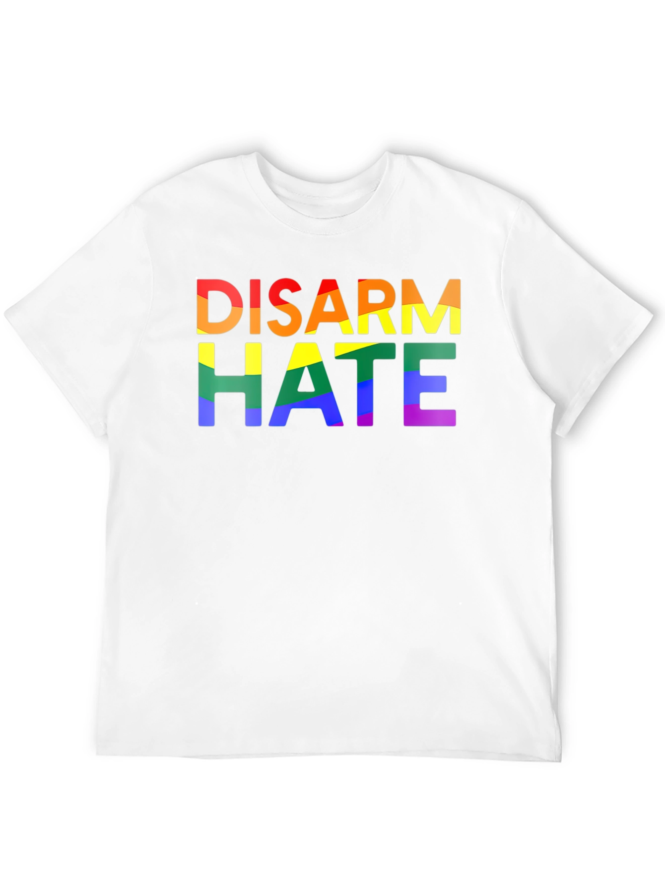 Disarm Hate Rainbow Pride Graphic Tee