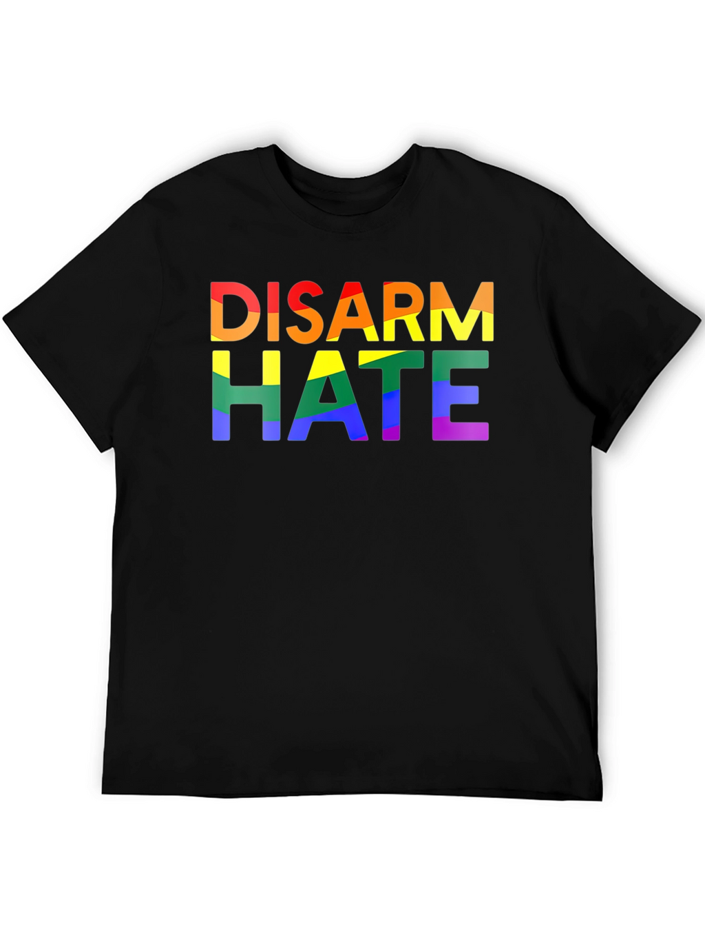Disarm Hate Rainbow Pride Graphic Tee