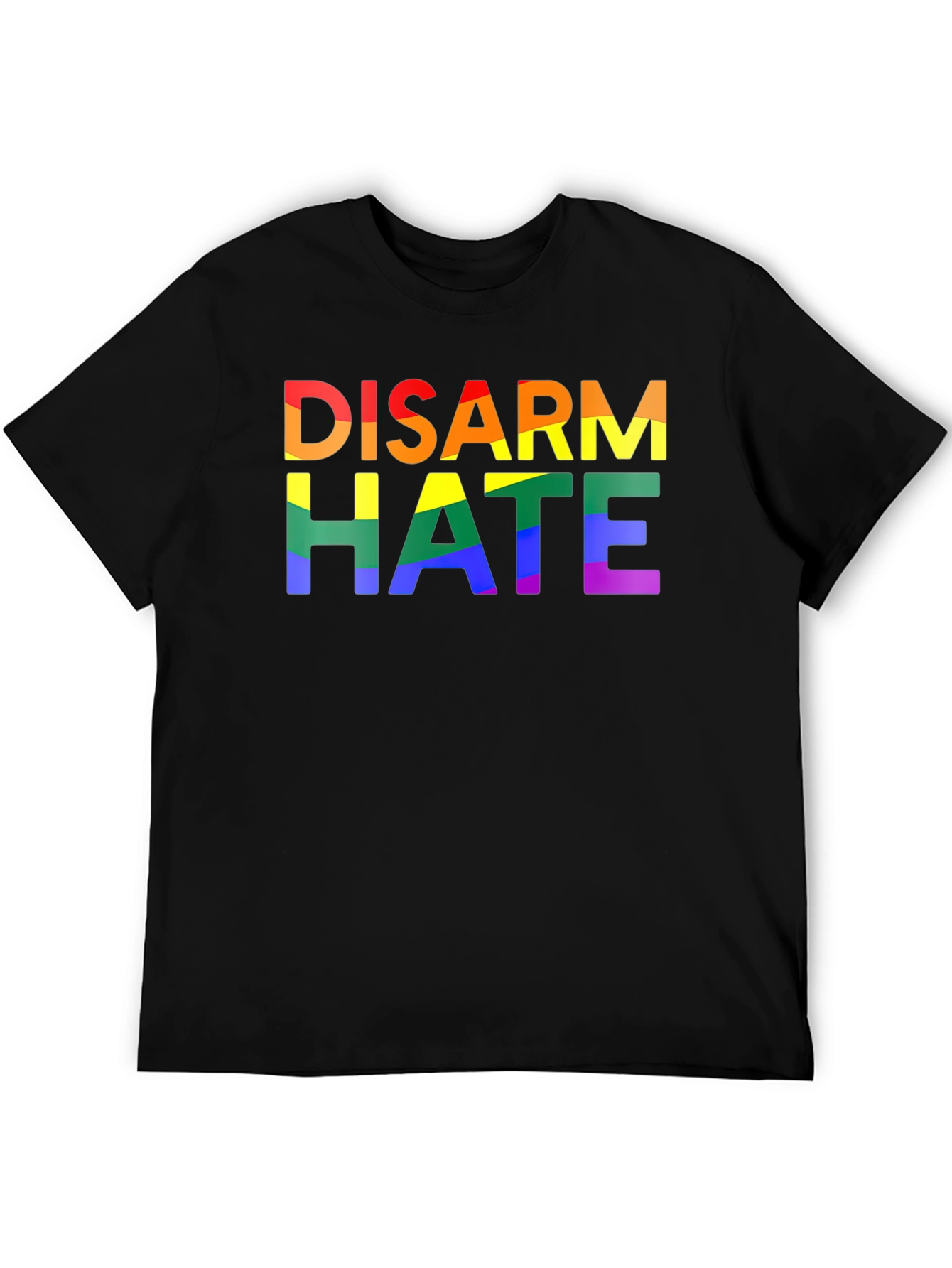Disarm Hate Rainbow Pride Graphic Tee