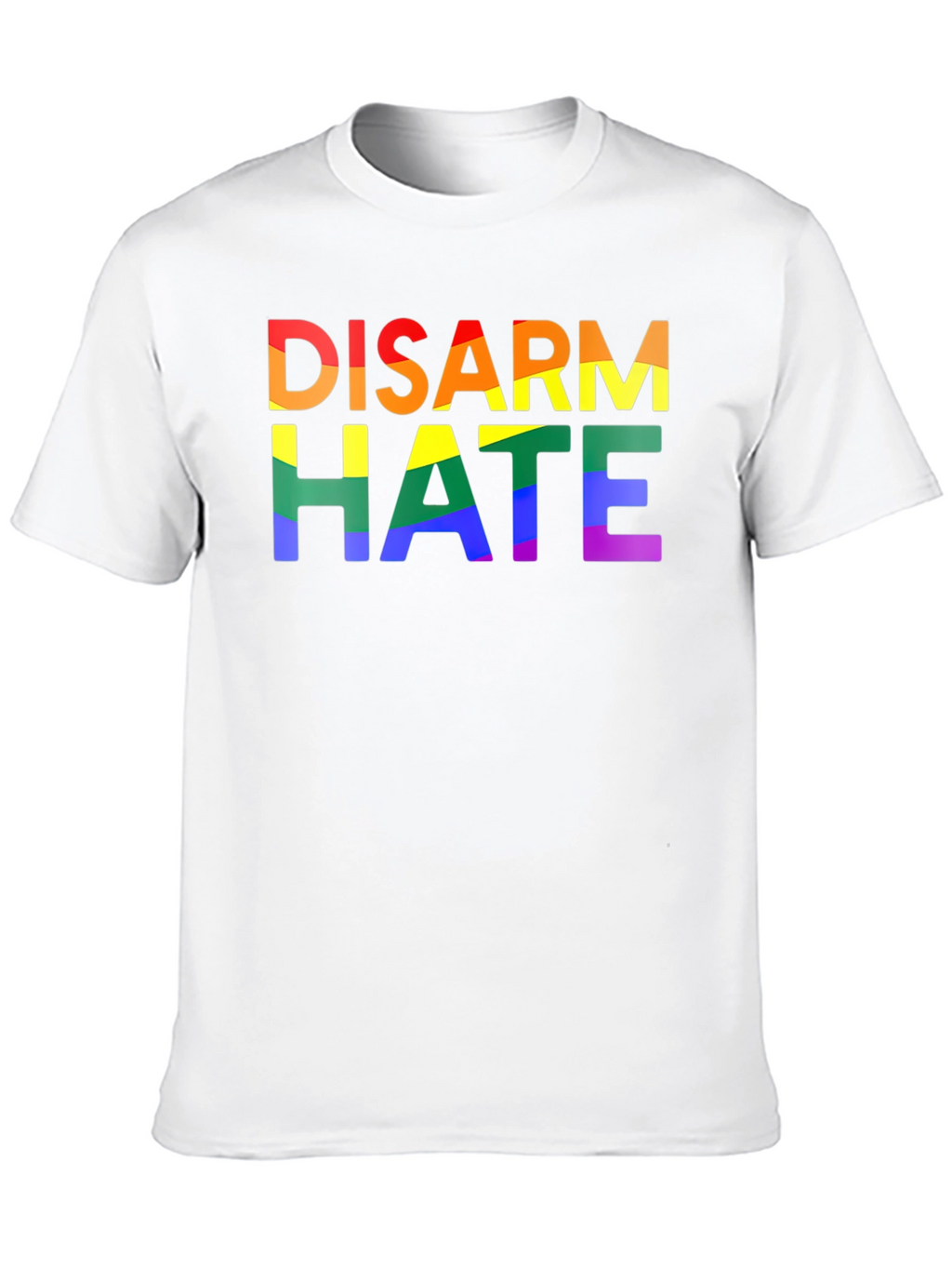 Disarm Hate Rainbow Pride Graphic Tee