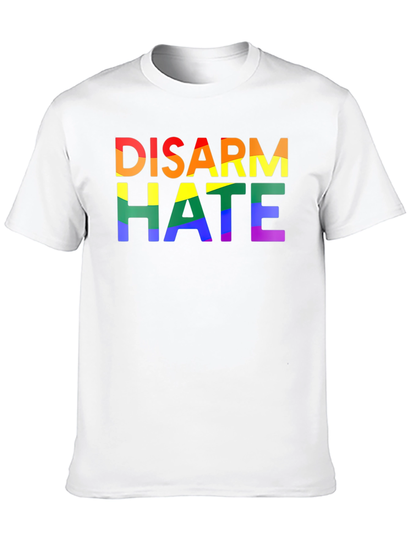 Disarm Hate Rainbow Pride Graphic Tee