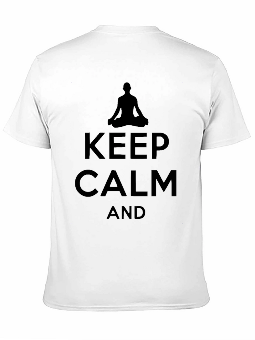 Keep Calm and Meditate Black T-Shirt