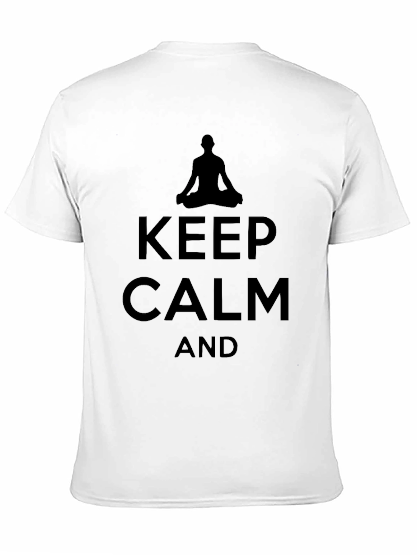 Keep Calm and Meditate Black T-Shirt