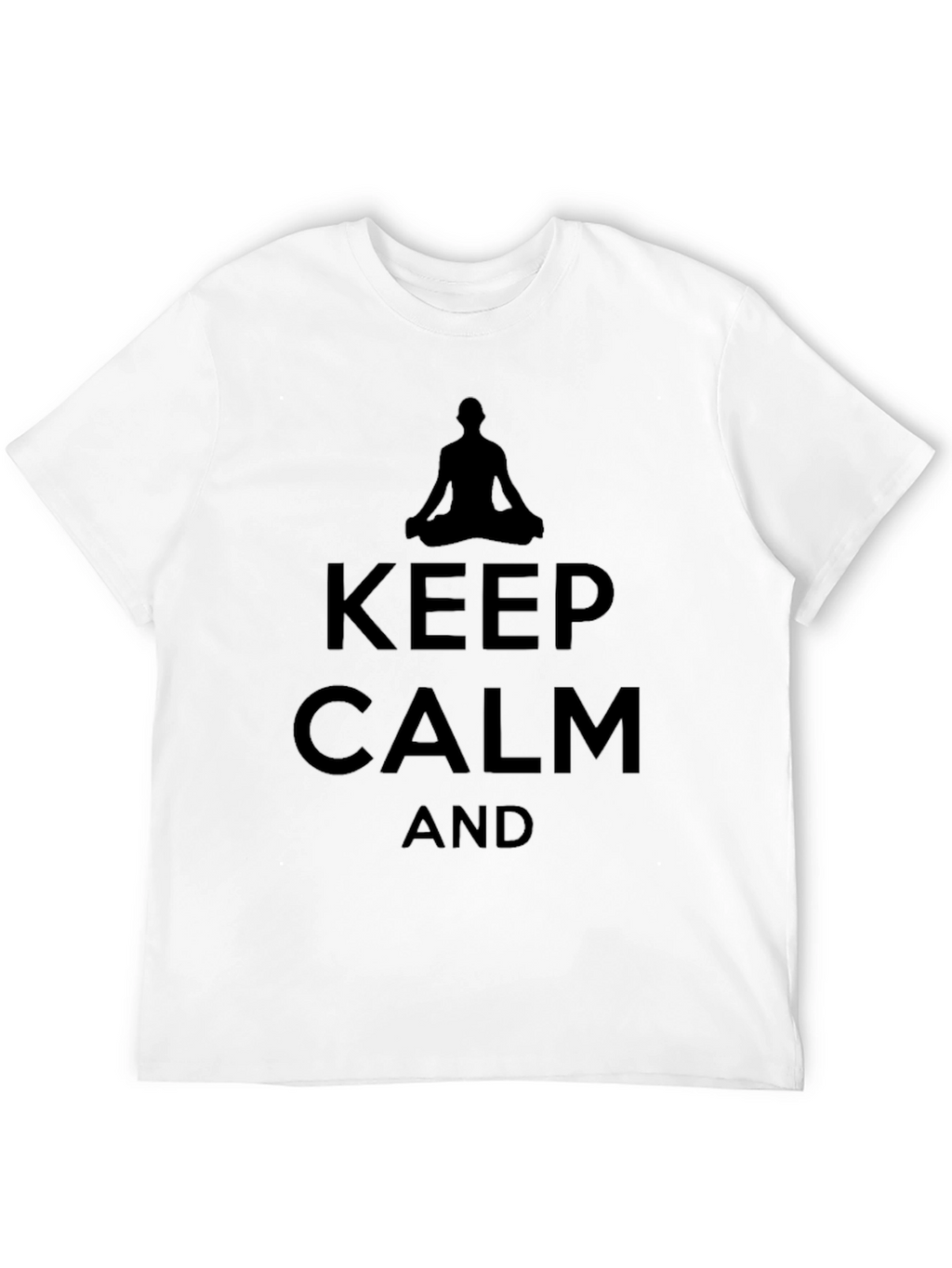 Keep Calm and Meditate Black T-Shirt