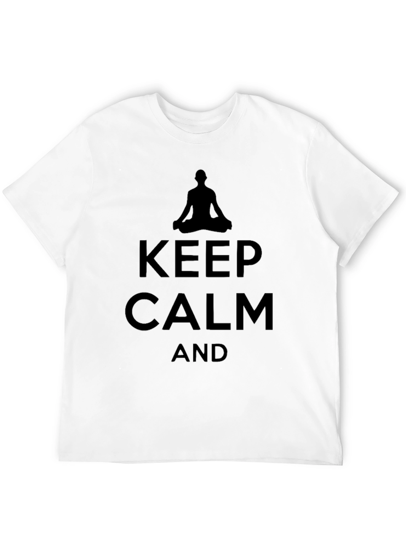 Keep Calm and Meditate Black T-Shirt