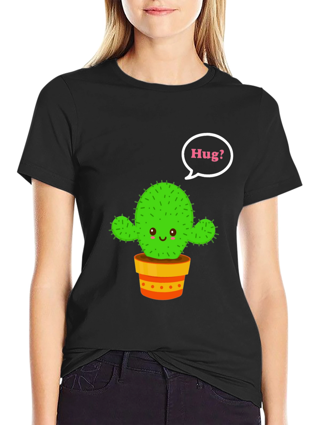 Cactus Hug T-Shirt - Cute Graphic Tee