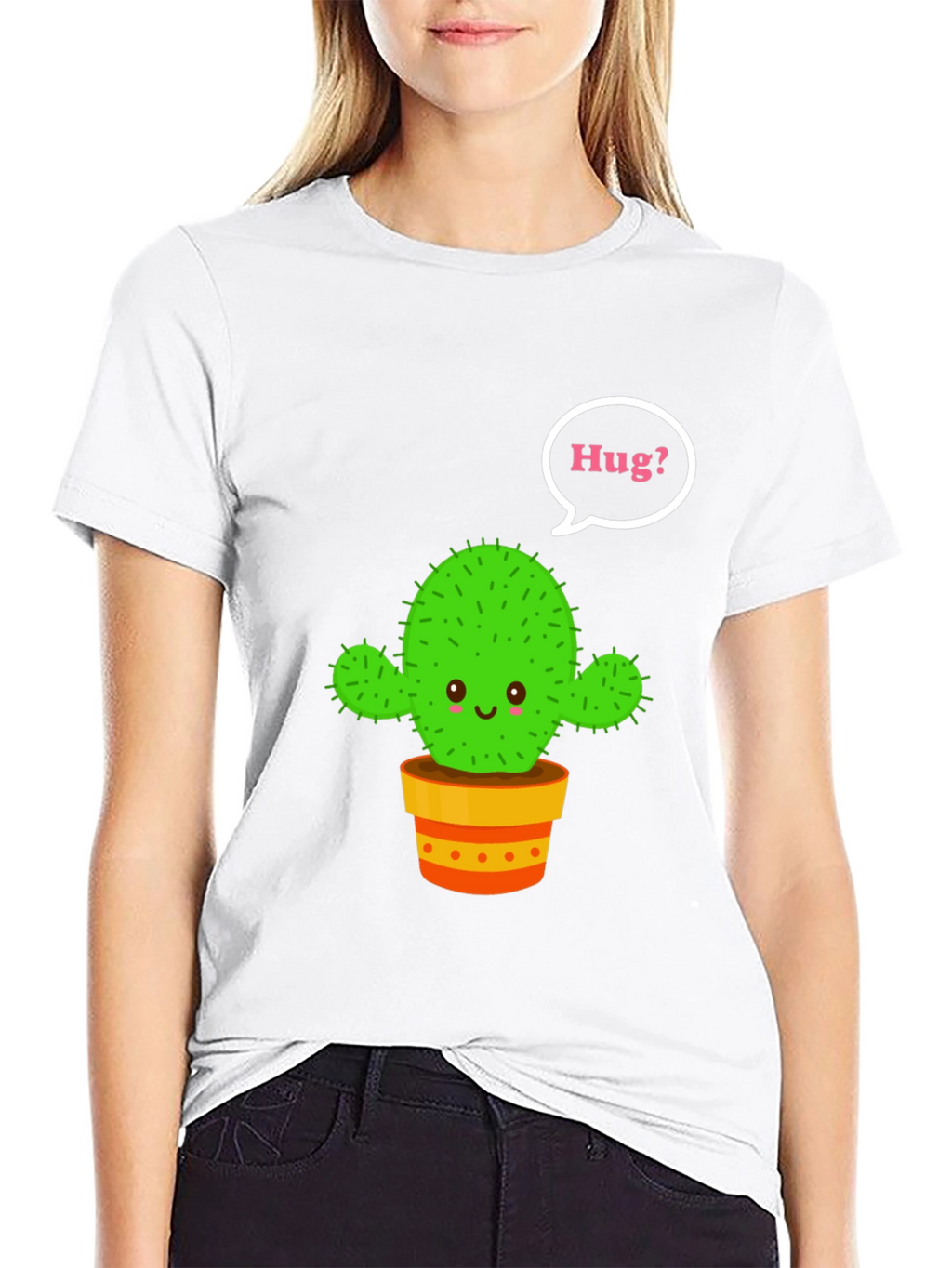 Cactus Hug T-Shirt - Cute Graphic Tee