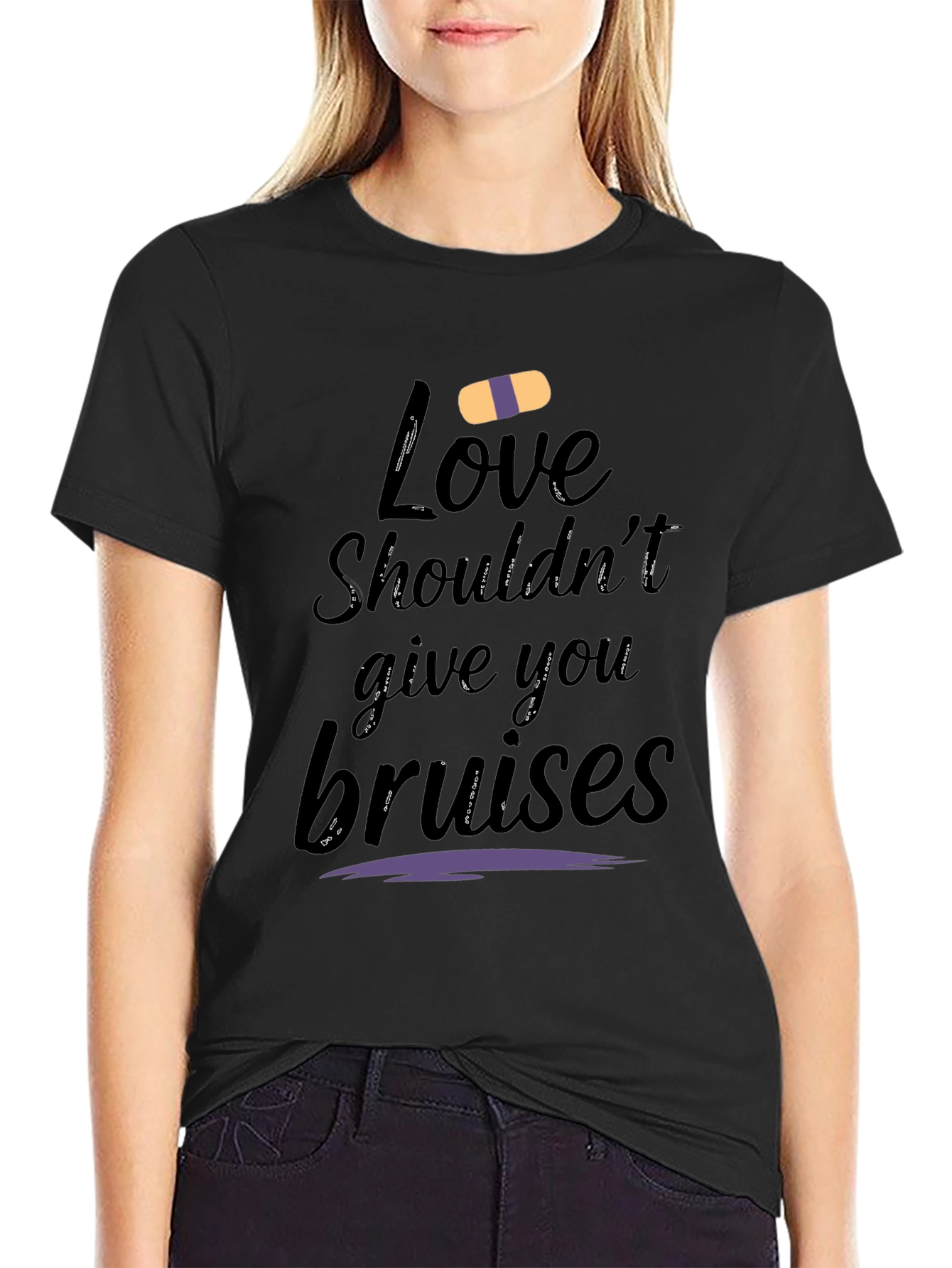 Love Shouldnt Bruise Graphic Tee