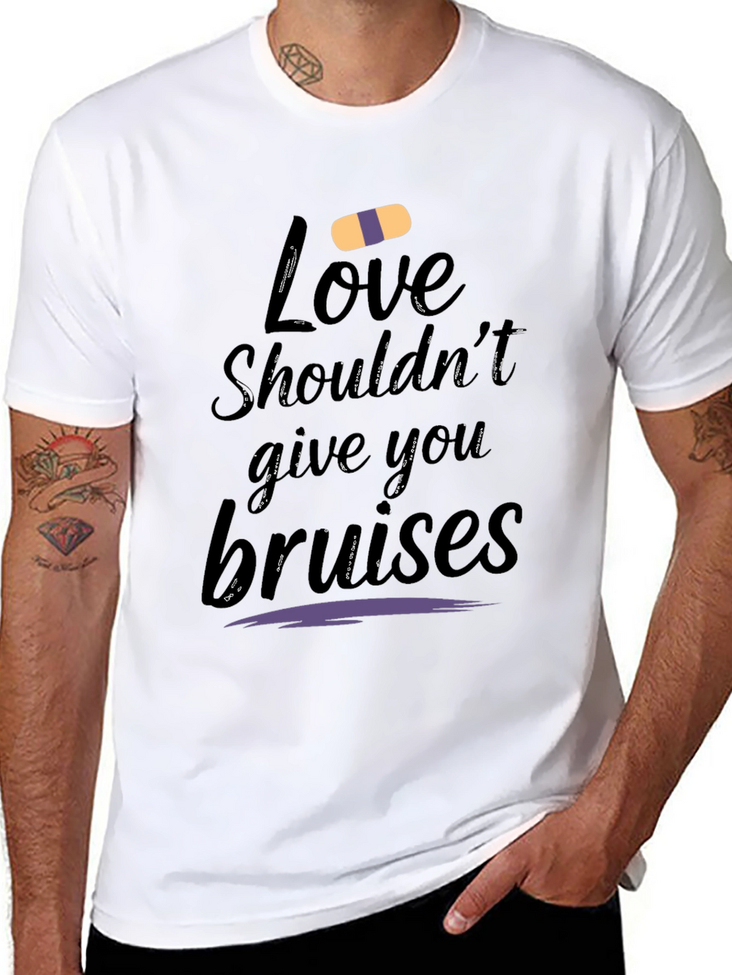 Love Shouldnt Bruise Graphic Tee