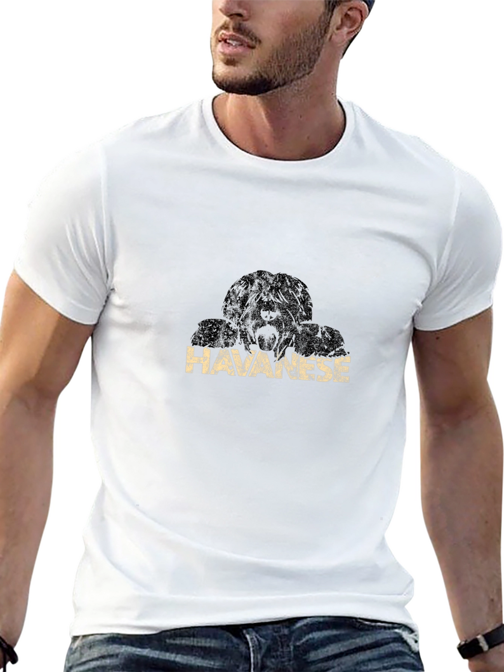 Havanese Dog Breed Black T-Shirt