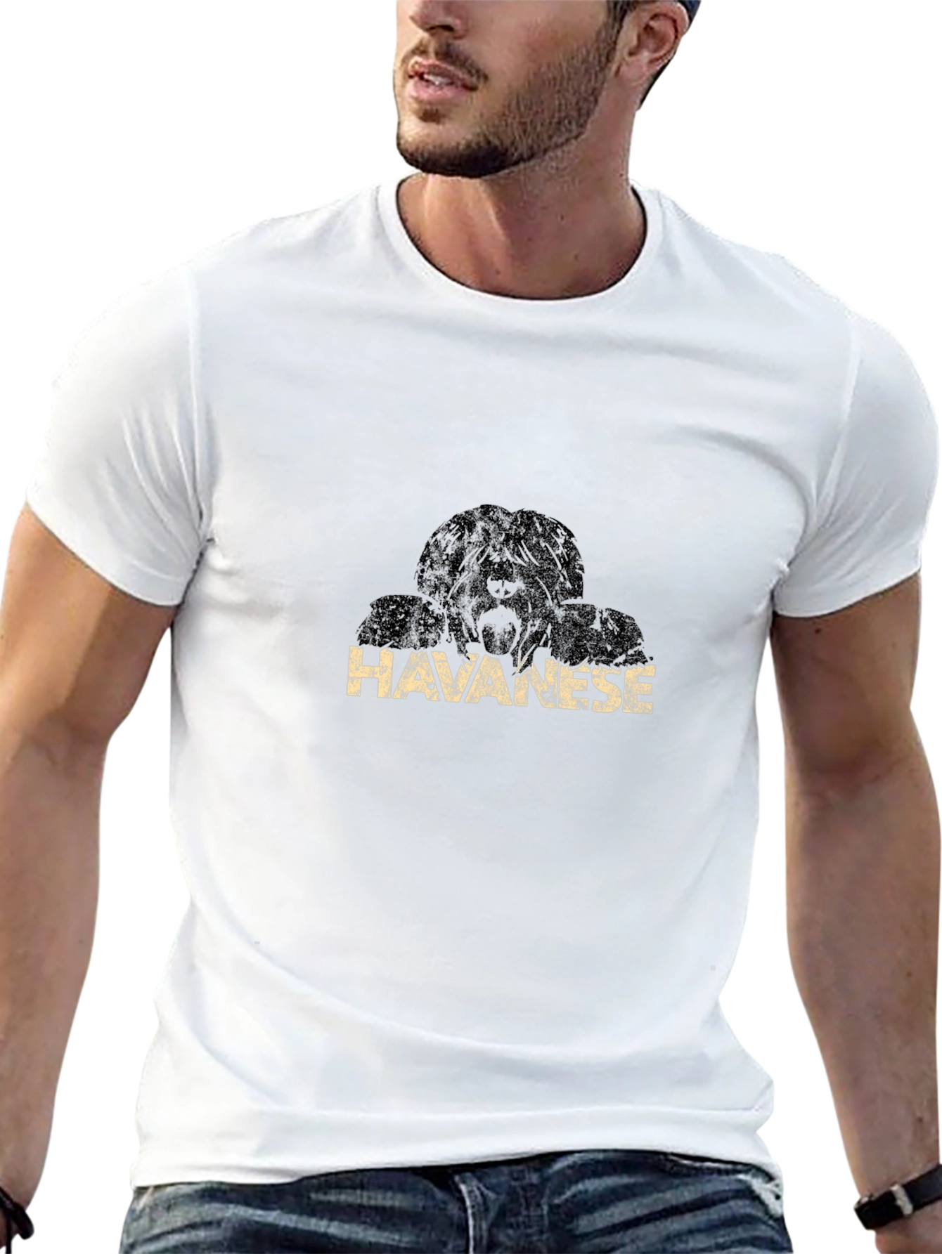 Havanese Dog Breed Black T-Shirt